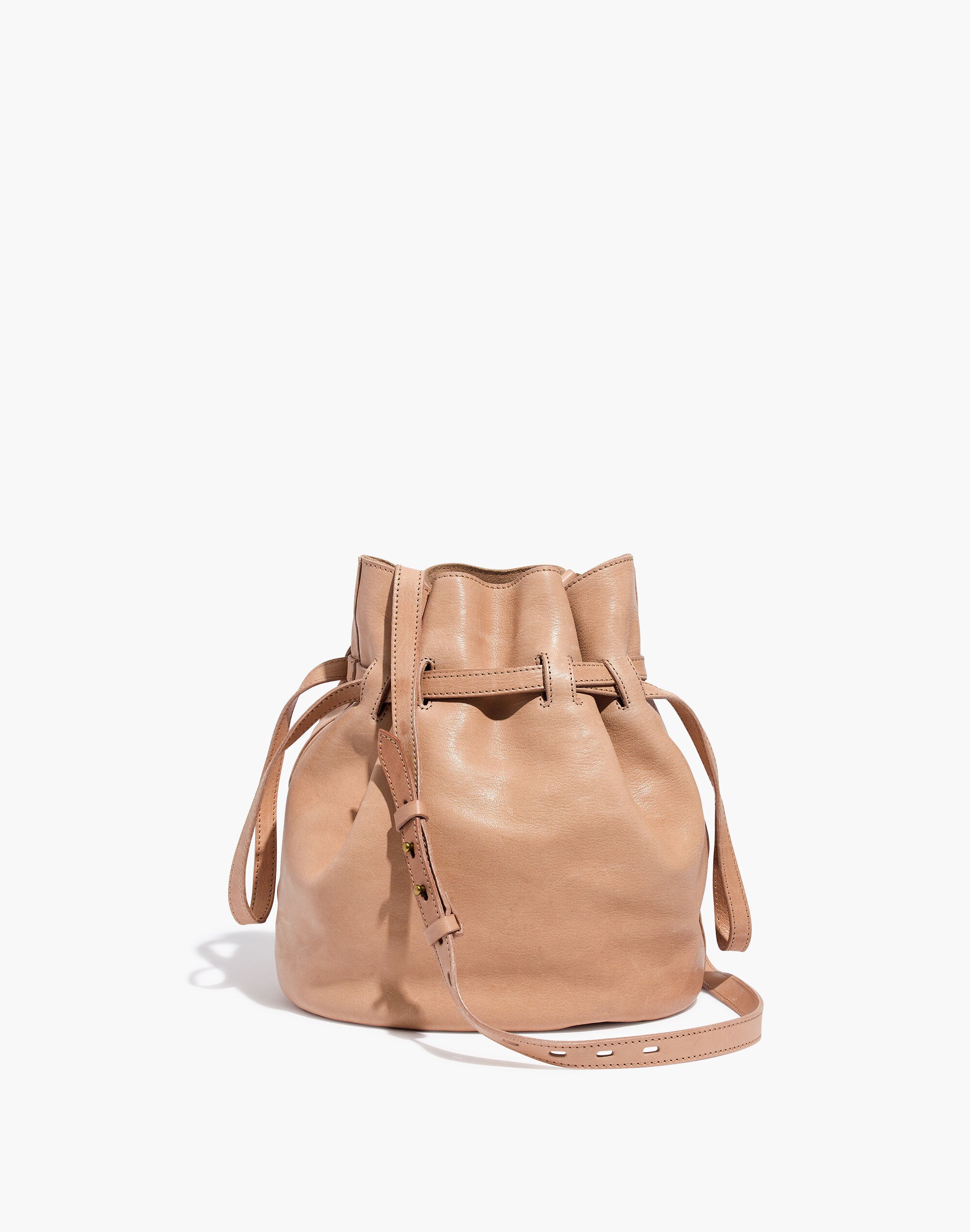 The Florence Drawstring Crossbody Bag in Leather | Madewell