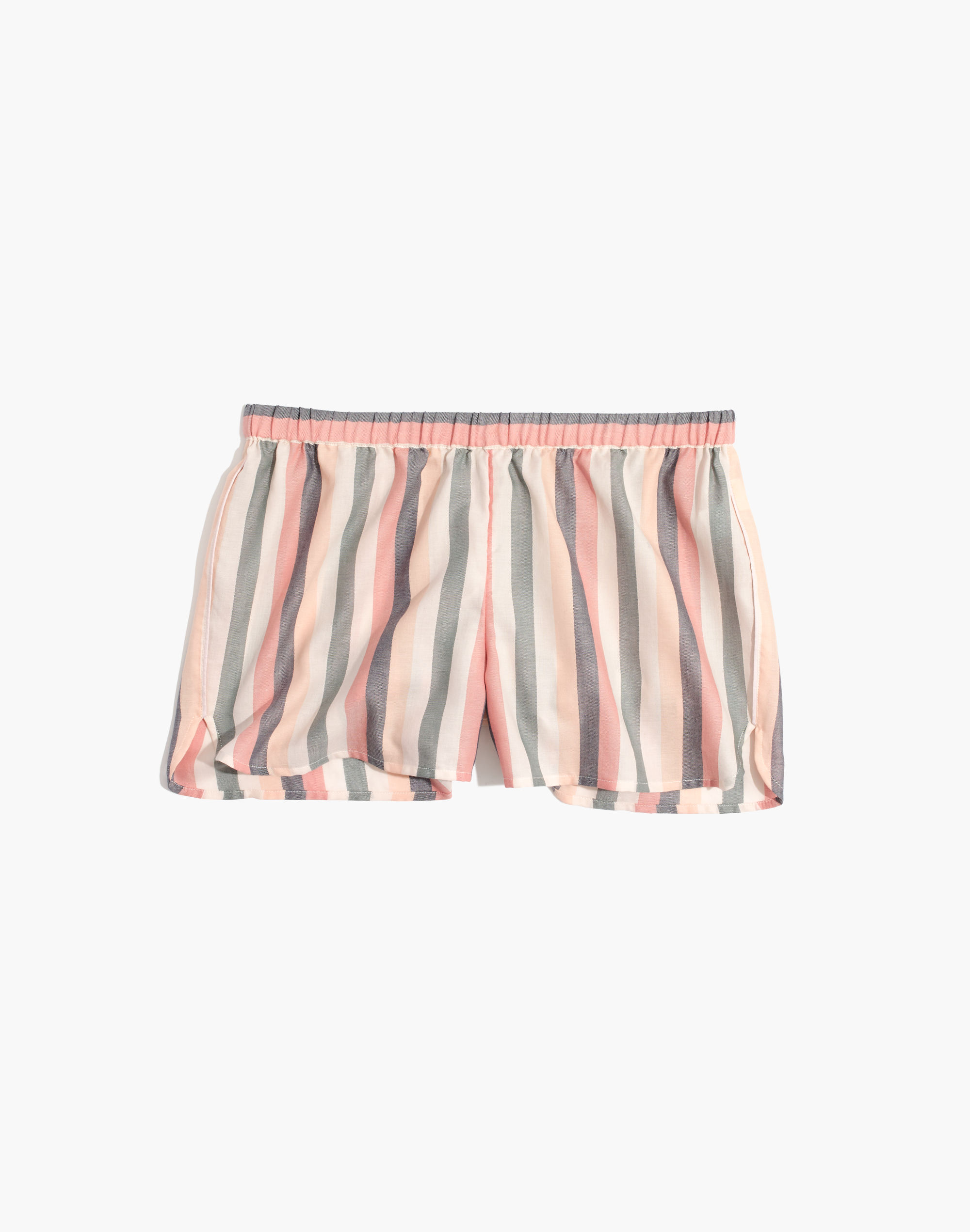 Flannel Bedtime Pajama Shorts in Lonnie Stripe