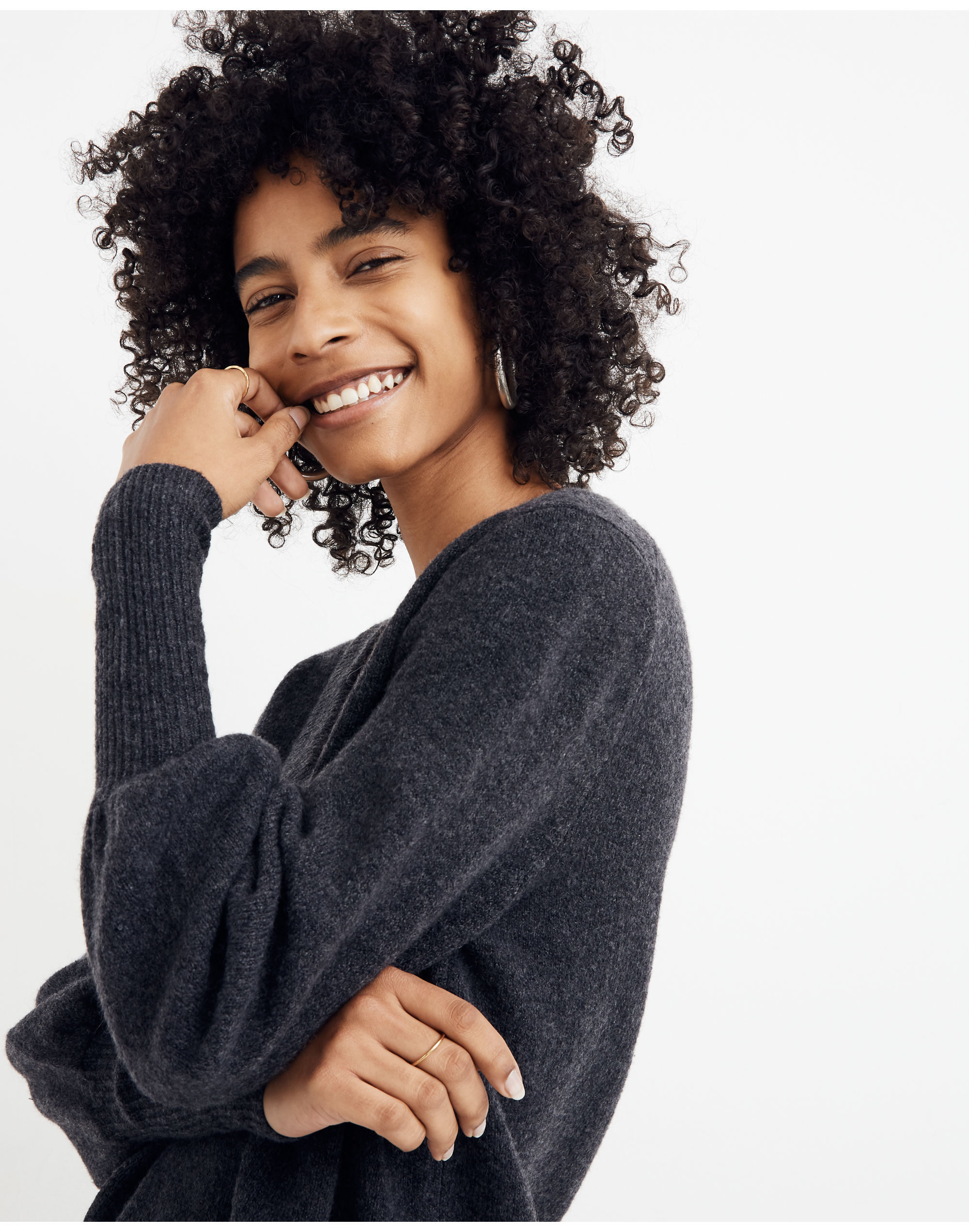 Dashwood V-Neck Sweater in Coziest Yarn | Madewell