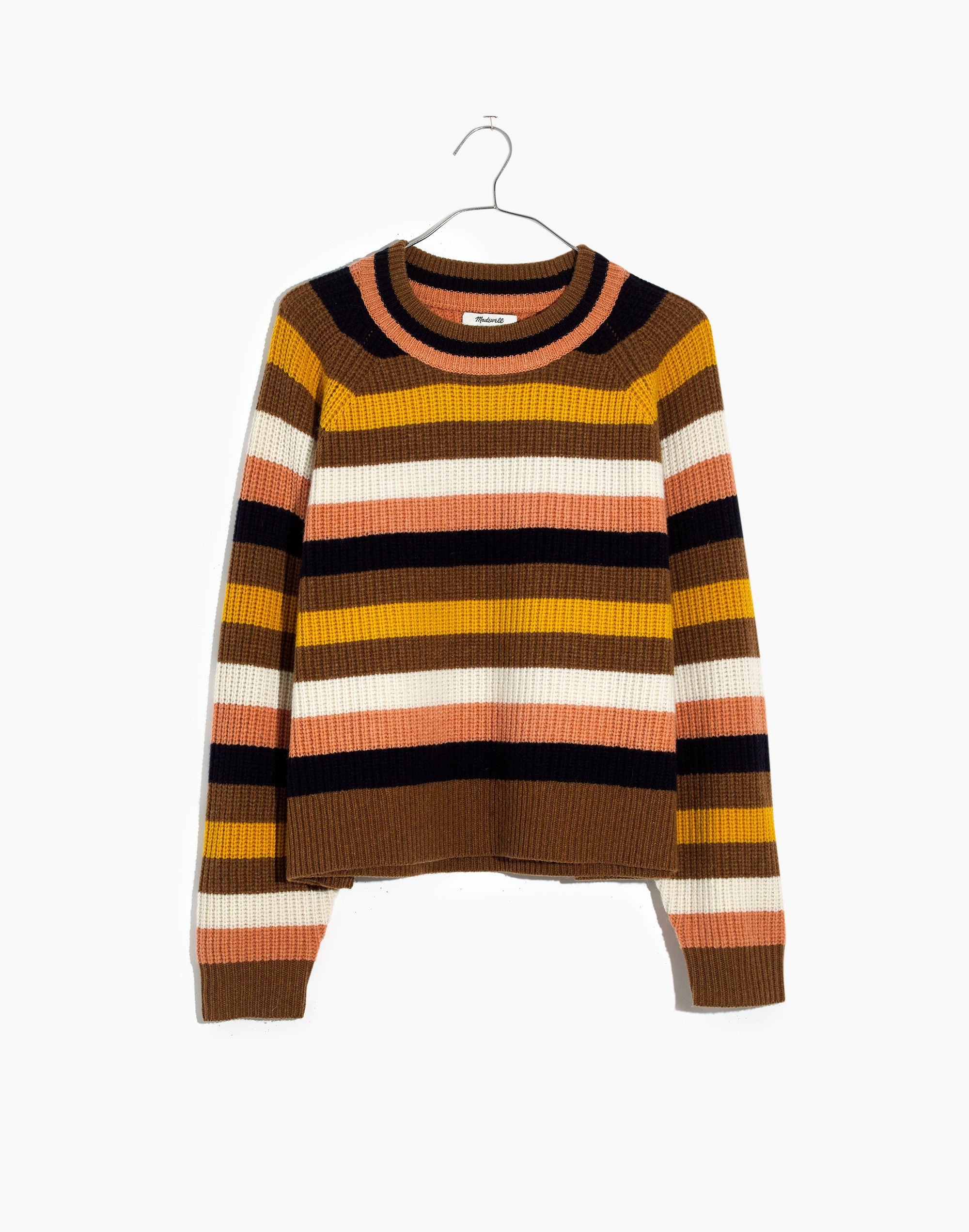 Striped Tilden Pullover Sweater