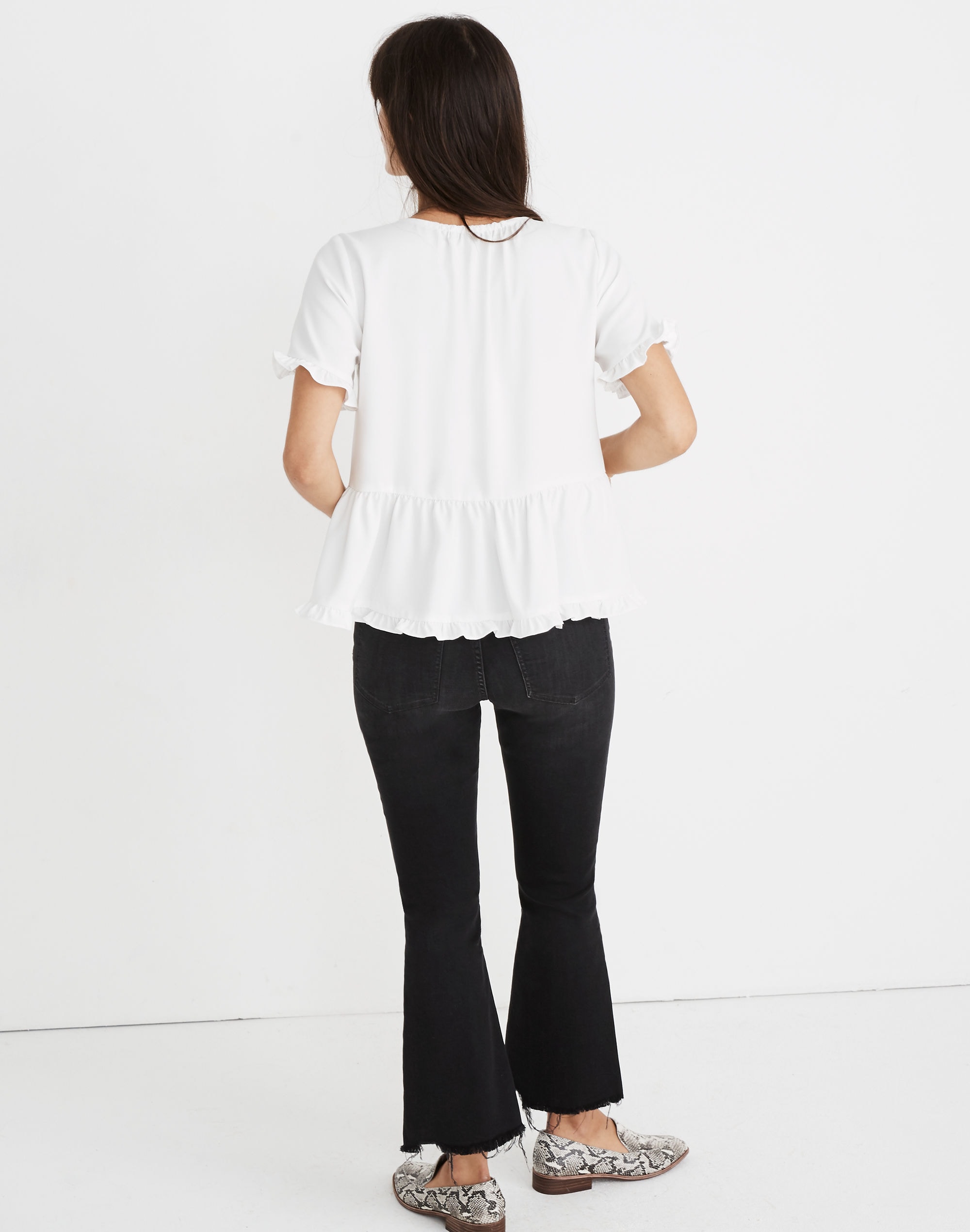 Stanza Ruffle-Hem Top