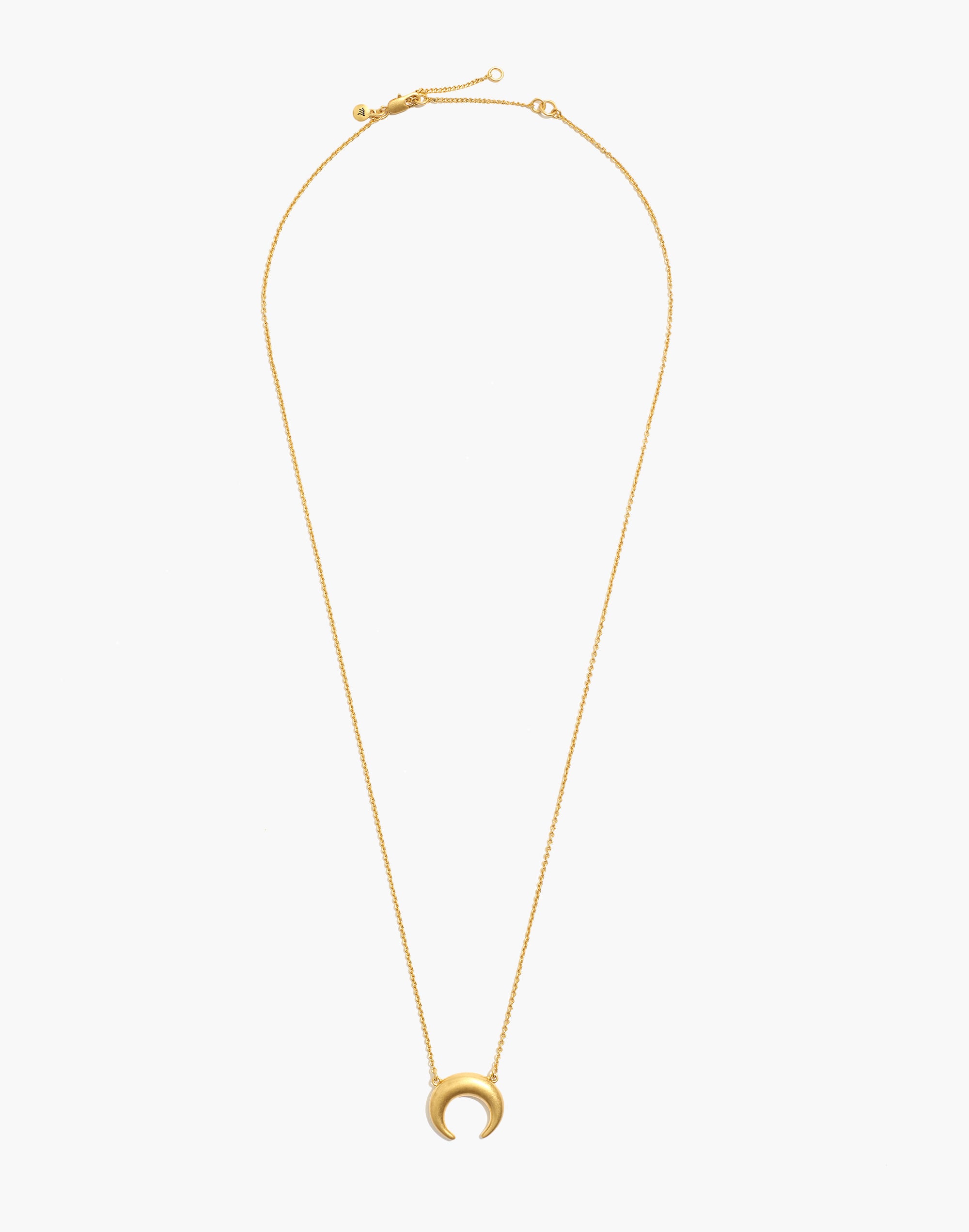 Chunky Crescent Moon Necklace