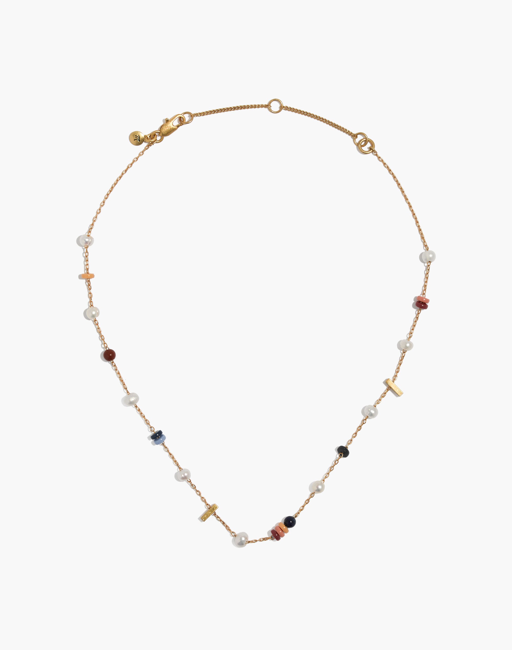 Beaded Faux-Pearl Necklace