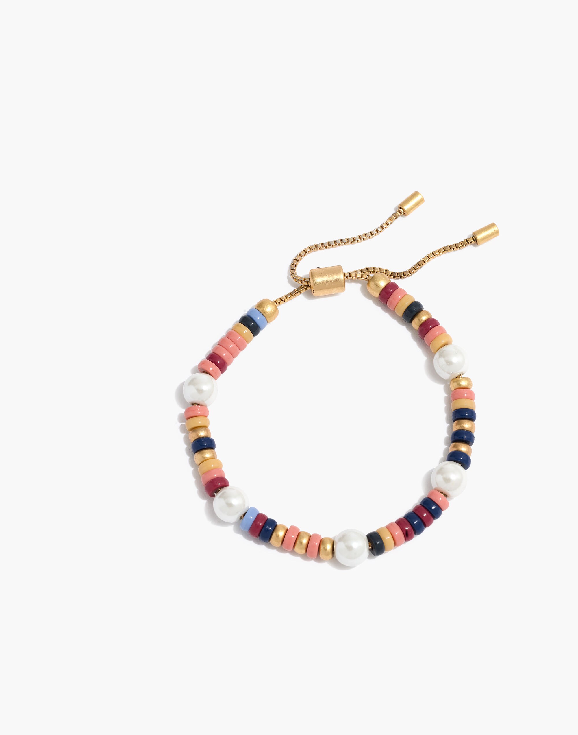 Beaded Faux-Pearl Bracelet