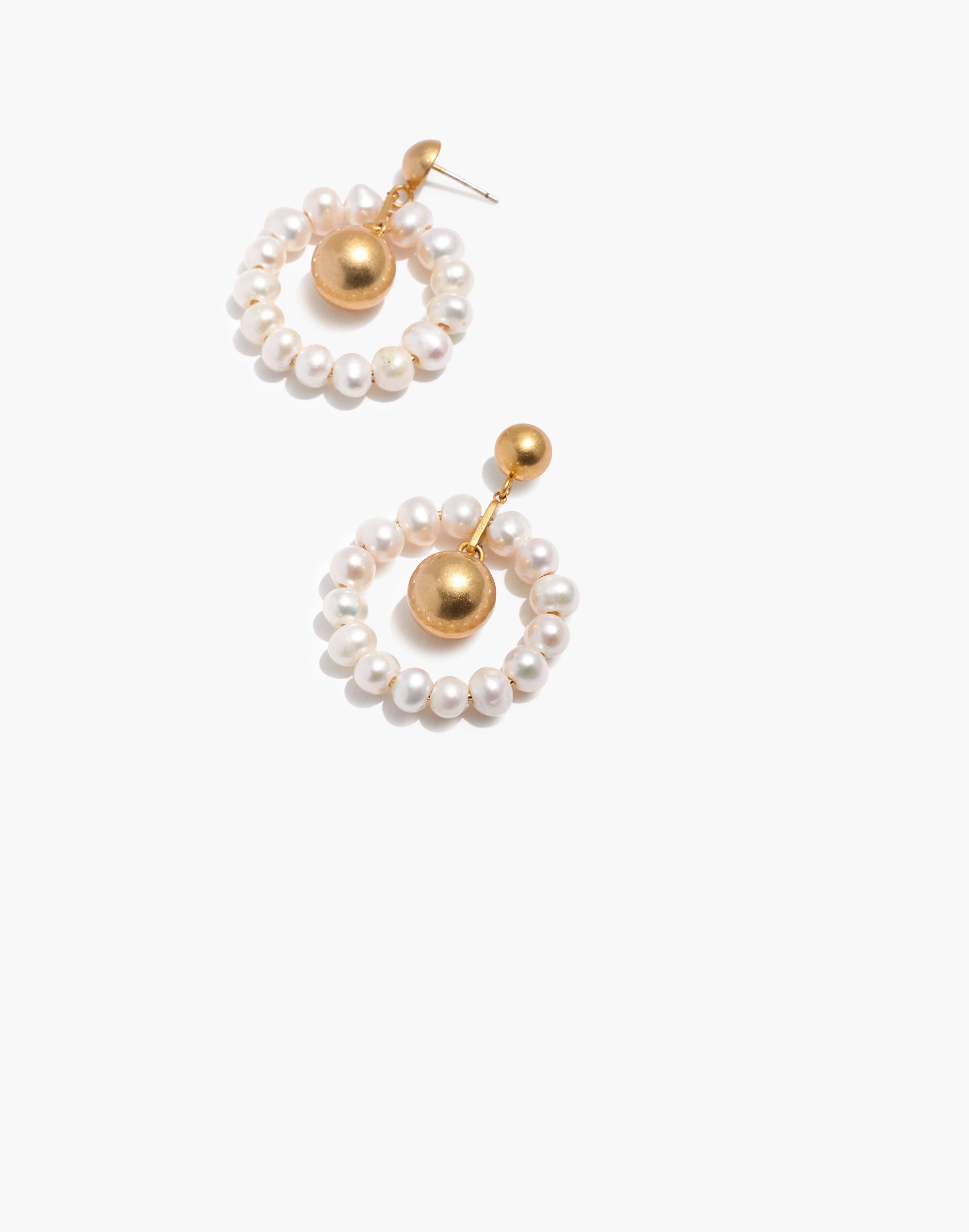 Pearl Hoop Earrings