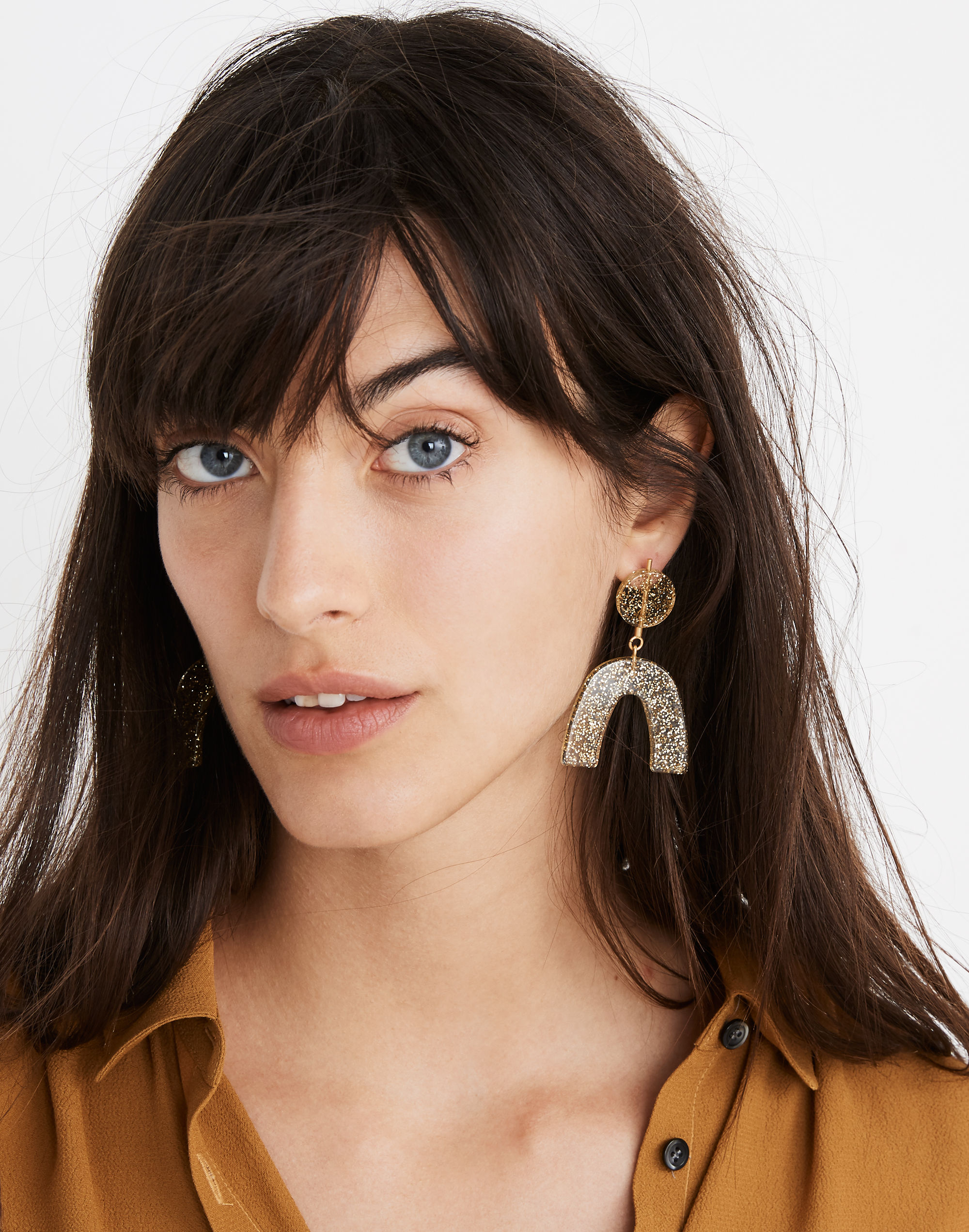 Glitter Shapes Statement Earrings