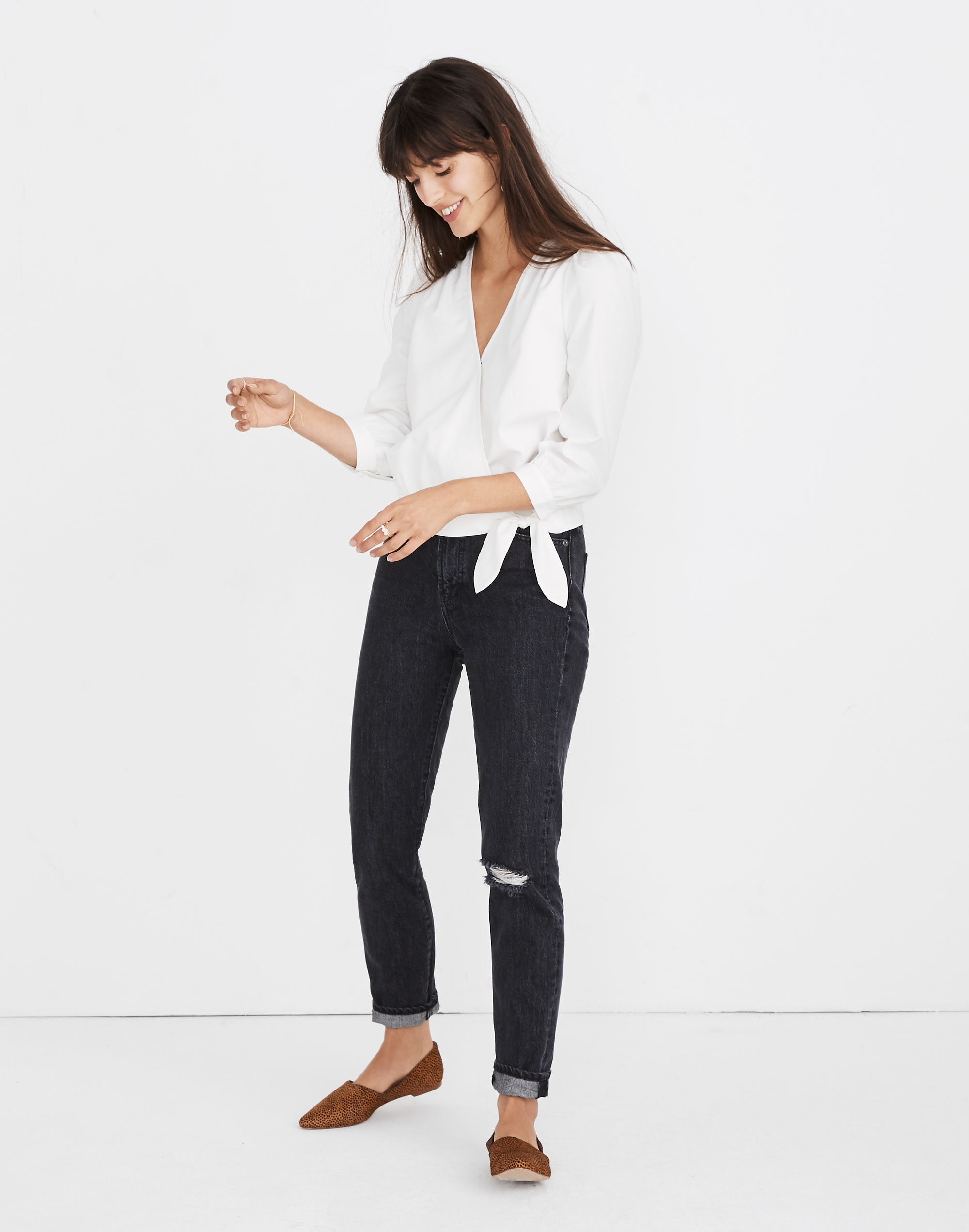 Wrap Top in Pure White