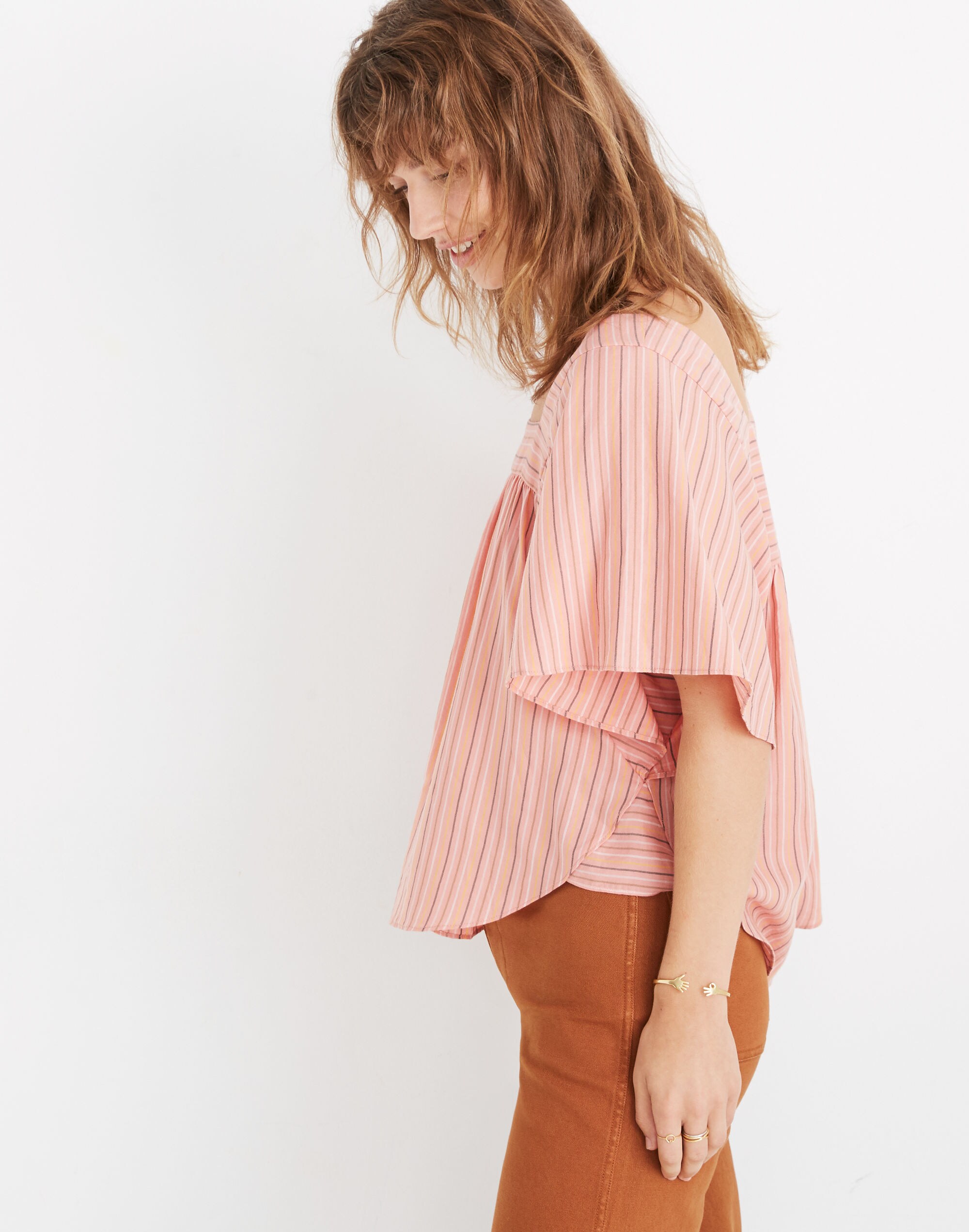 Butterfly Top in Slope Stripe