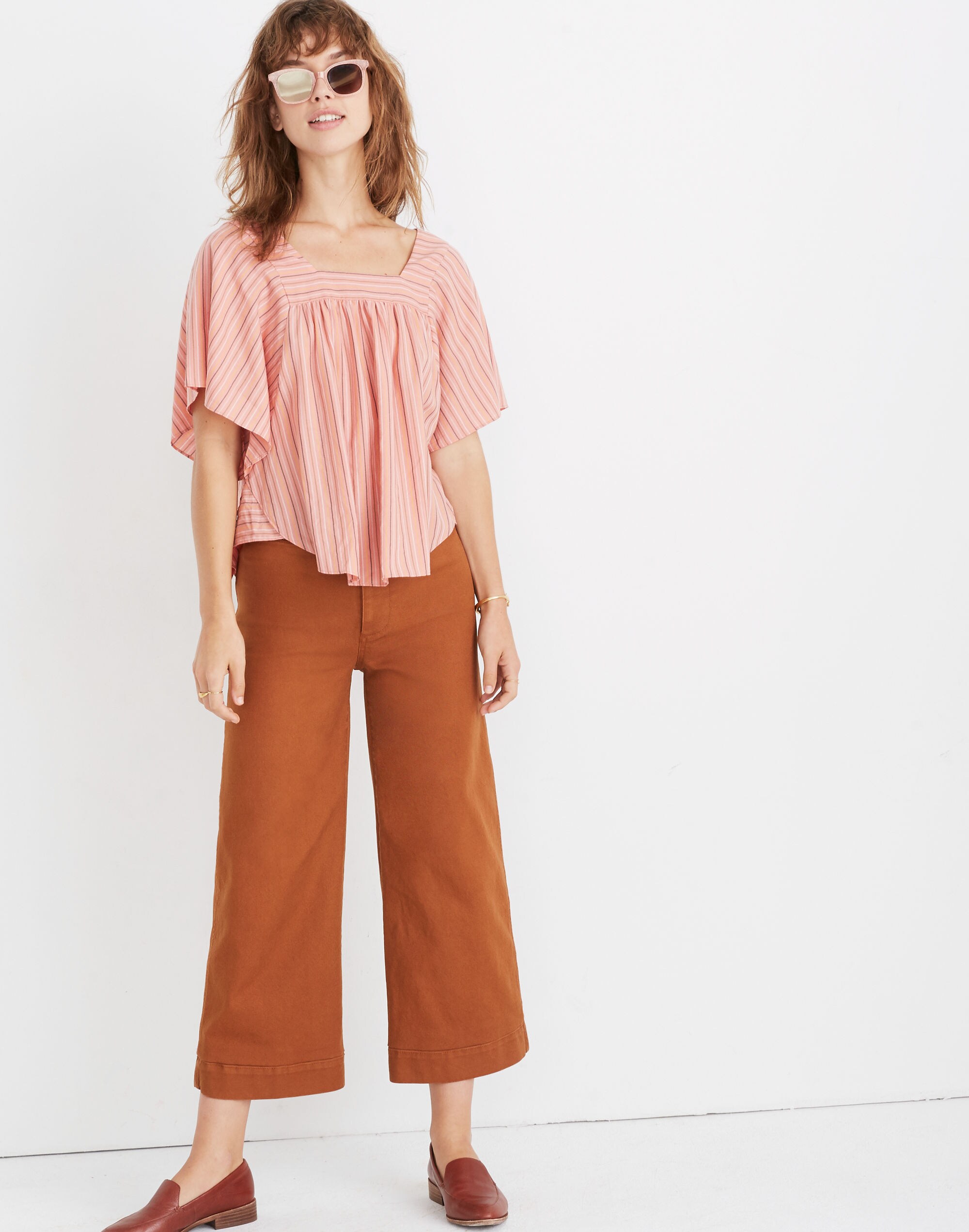 Butterfly Top in Slope Stripe