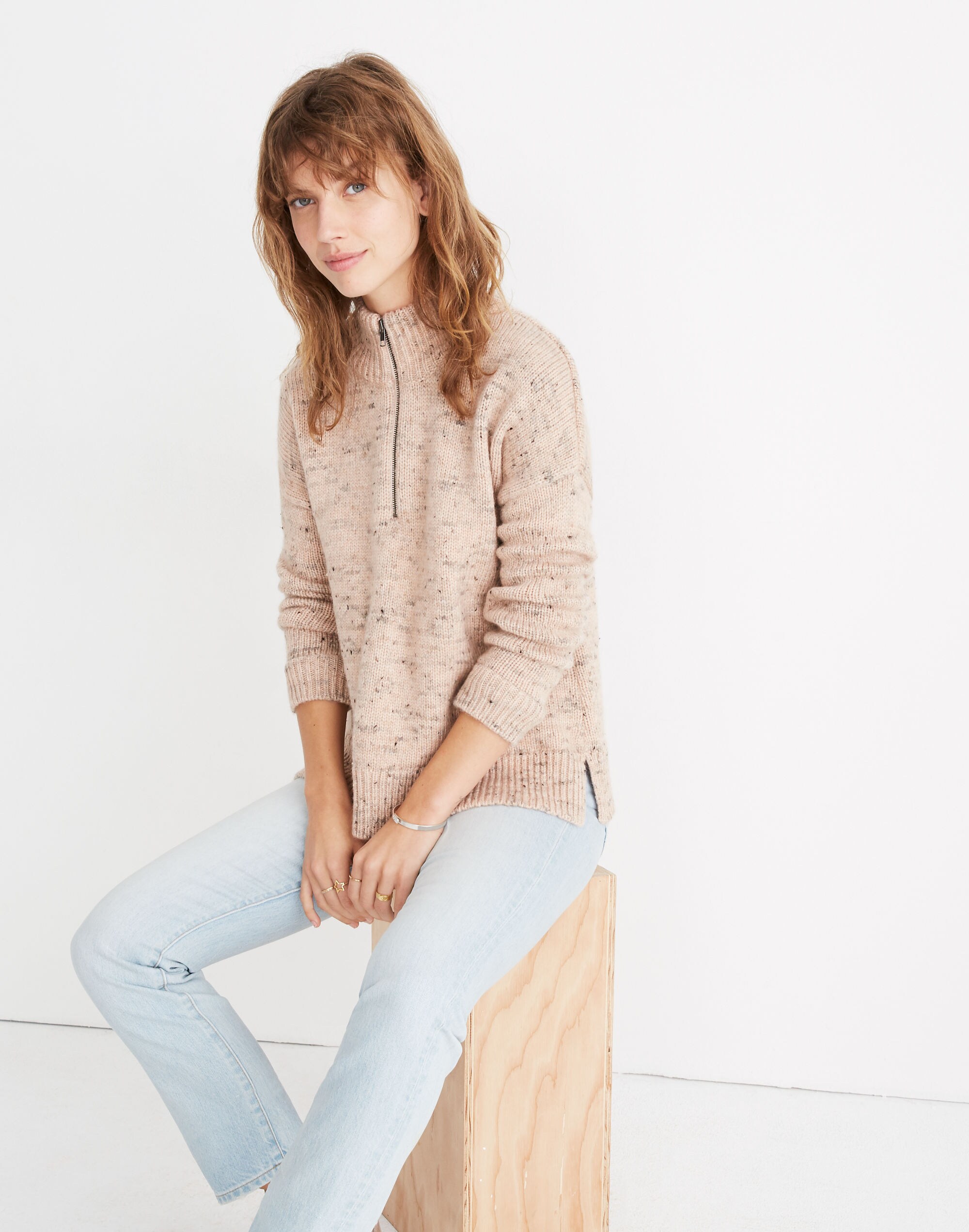 Half-Zip Popover Sweater | Madewell