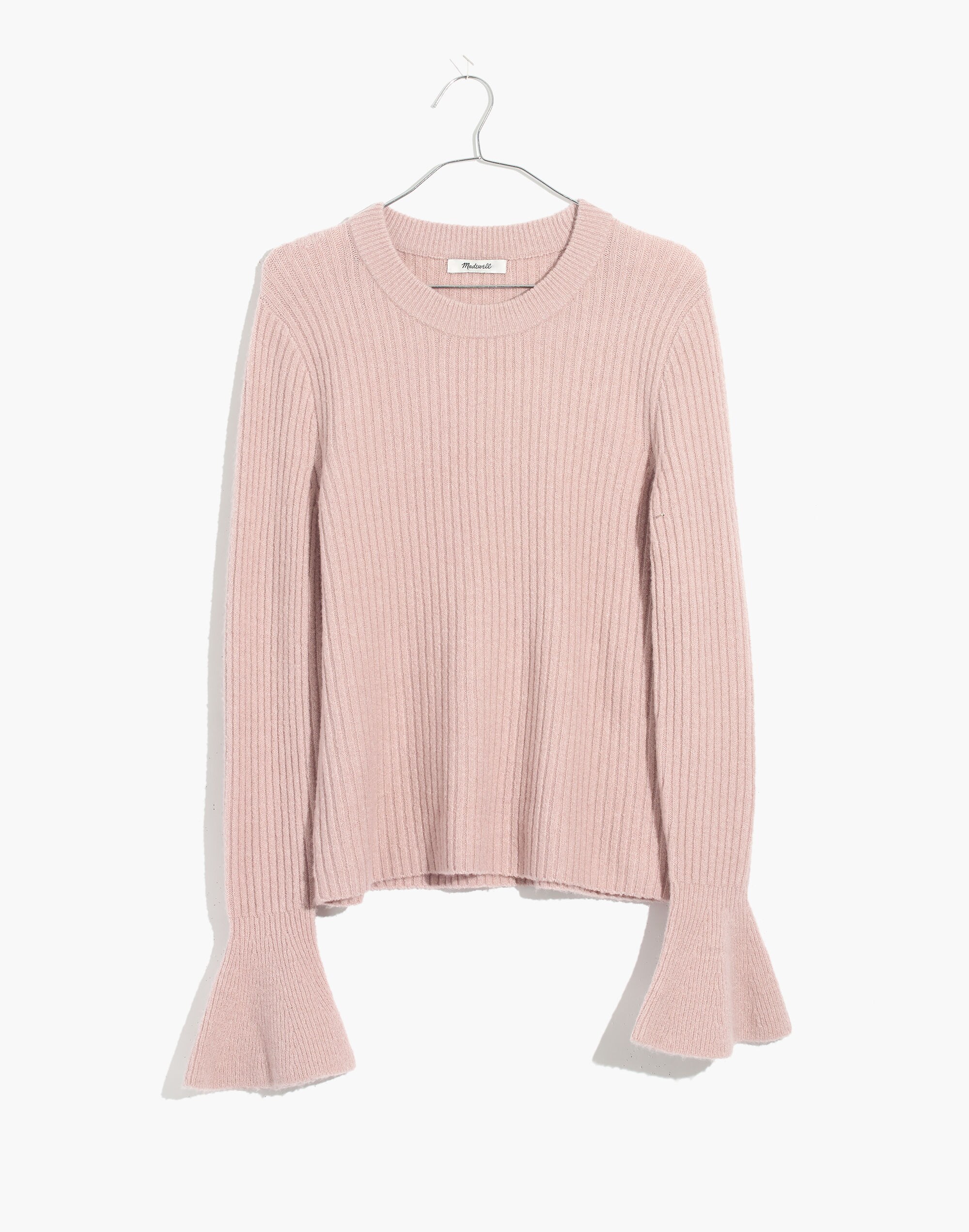 Ruffle-Cuff Pullover Sweater