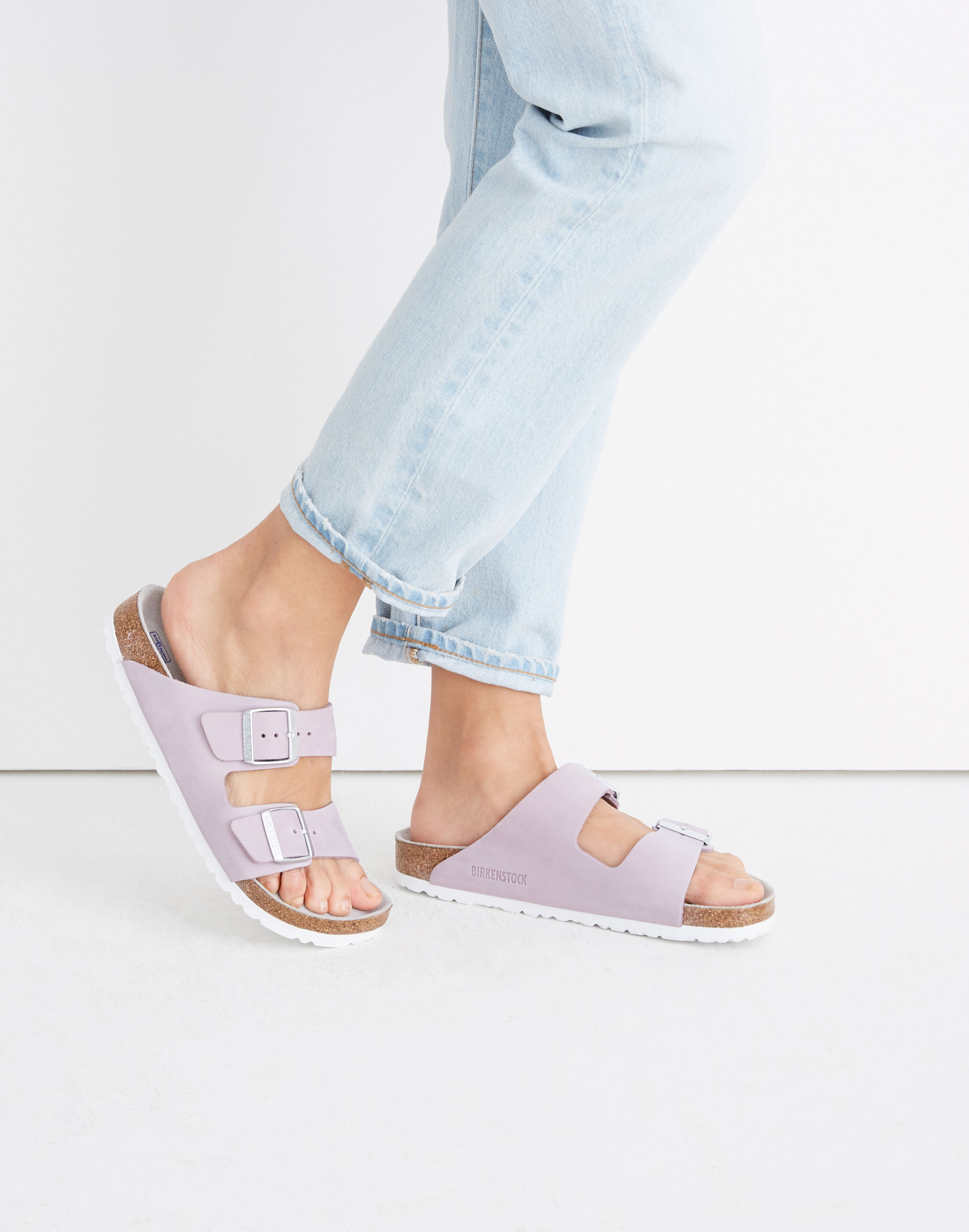 Birkenstock&reg; Arizona Sandals in Lilac Nubuck