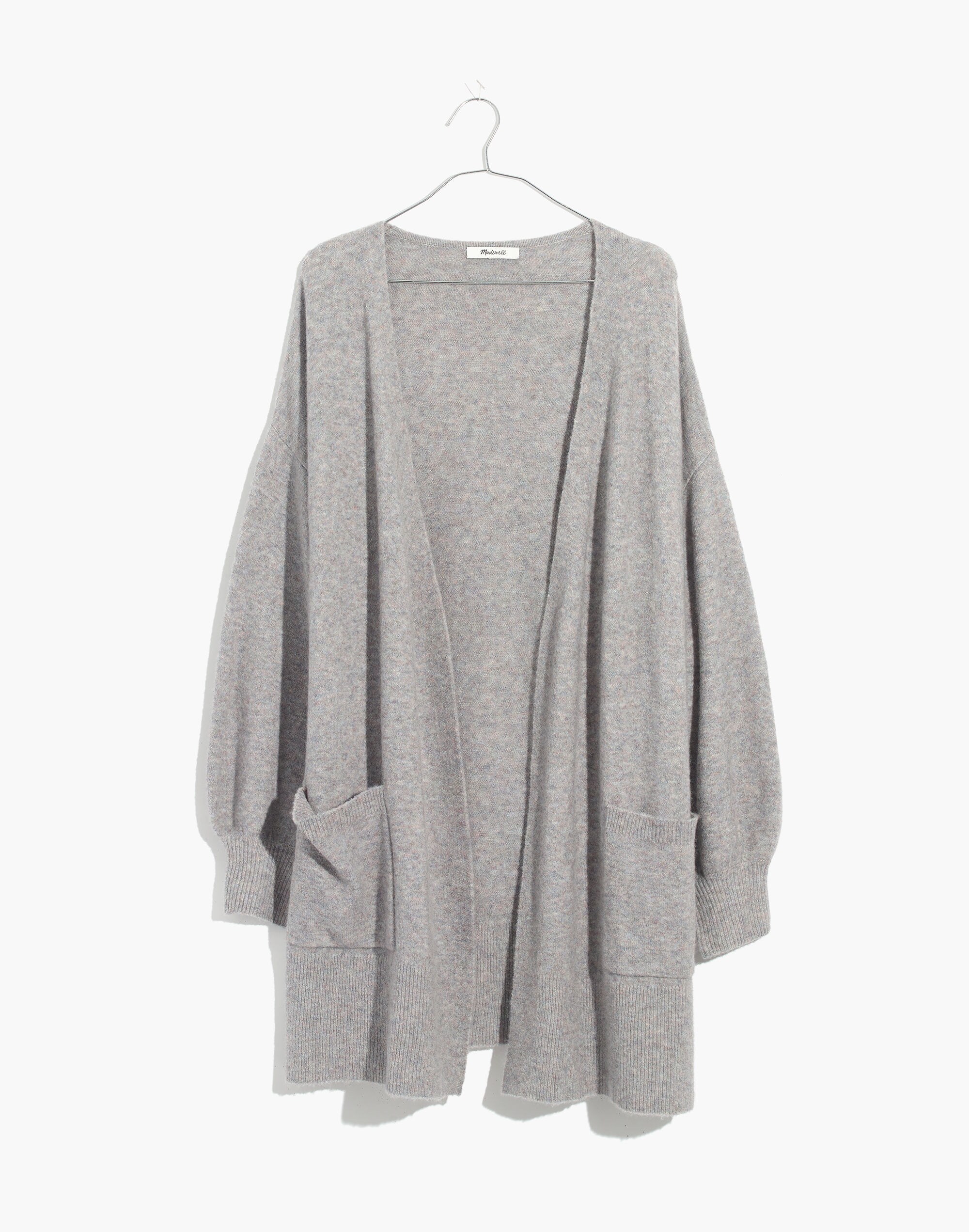 Edgewater Bubble-Sleeve Cardigan Sweater