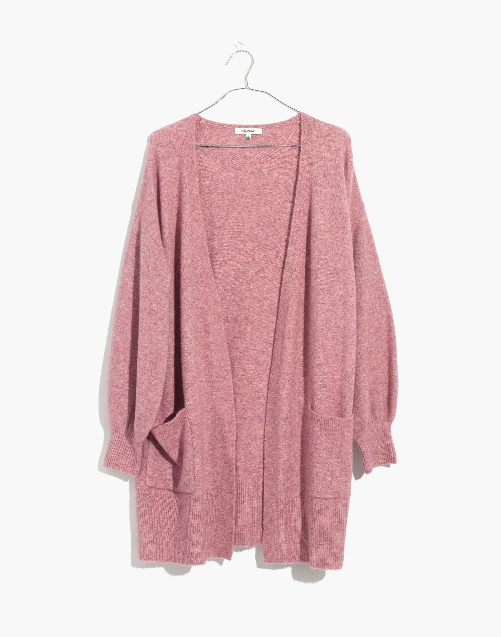 Edgewater Bubble-Sleeve Cardigan Sweater