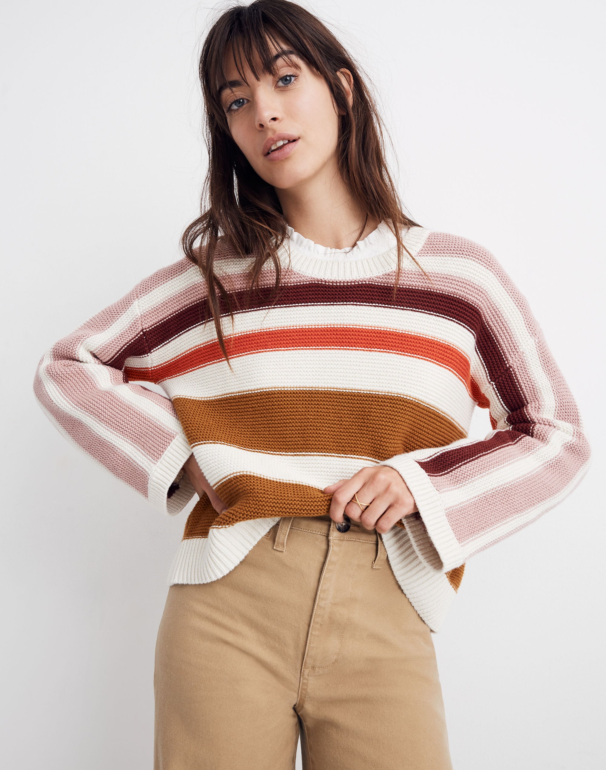 Valleyscape Striped Pullover Sweater
