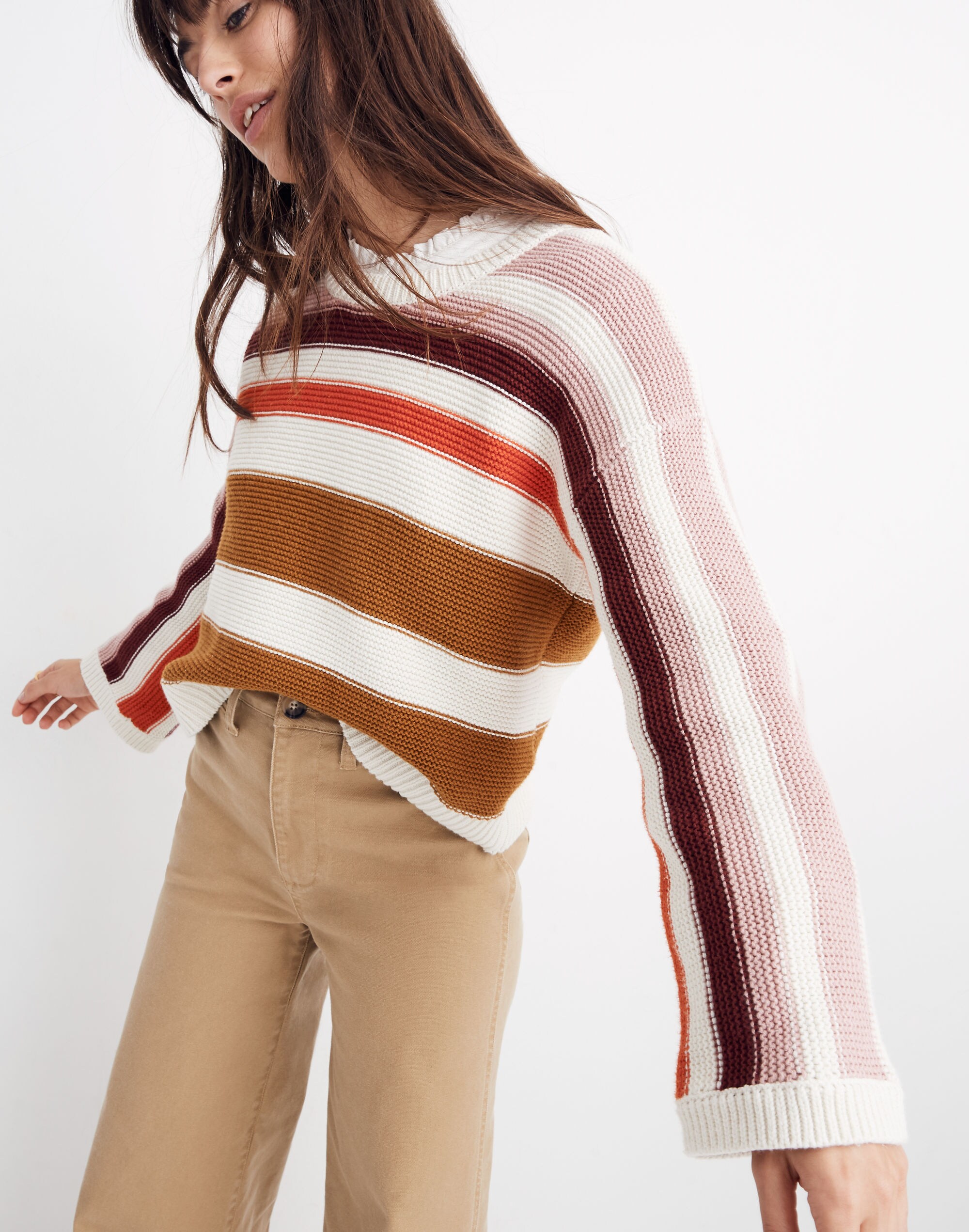 Valleyscape Striped Pullover Sweater