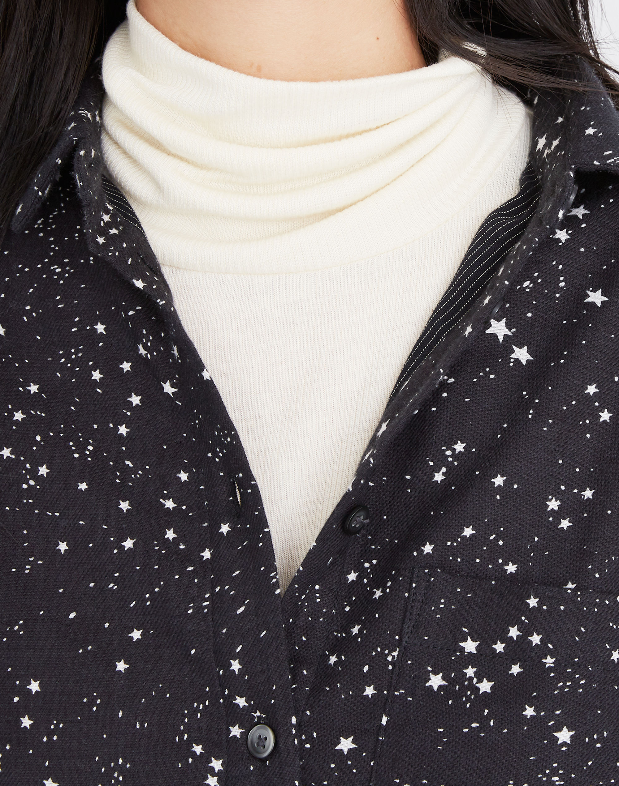 Oversized Ex-Boyfriend Shirt in Star Print