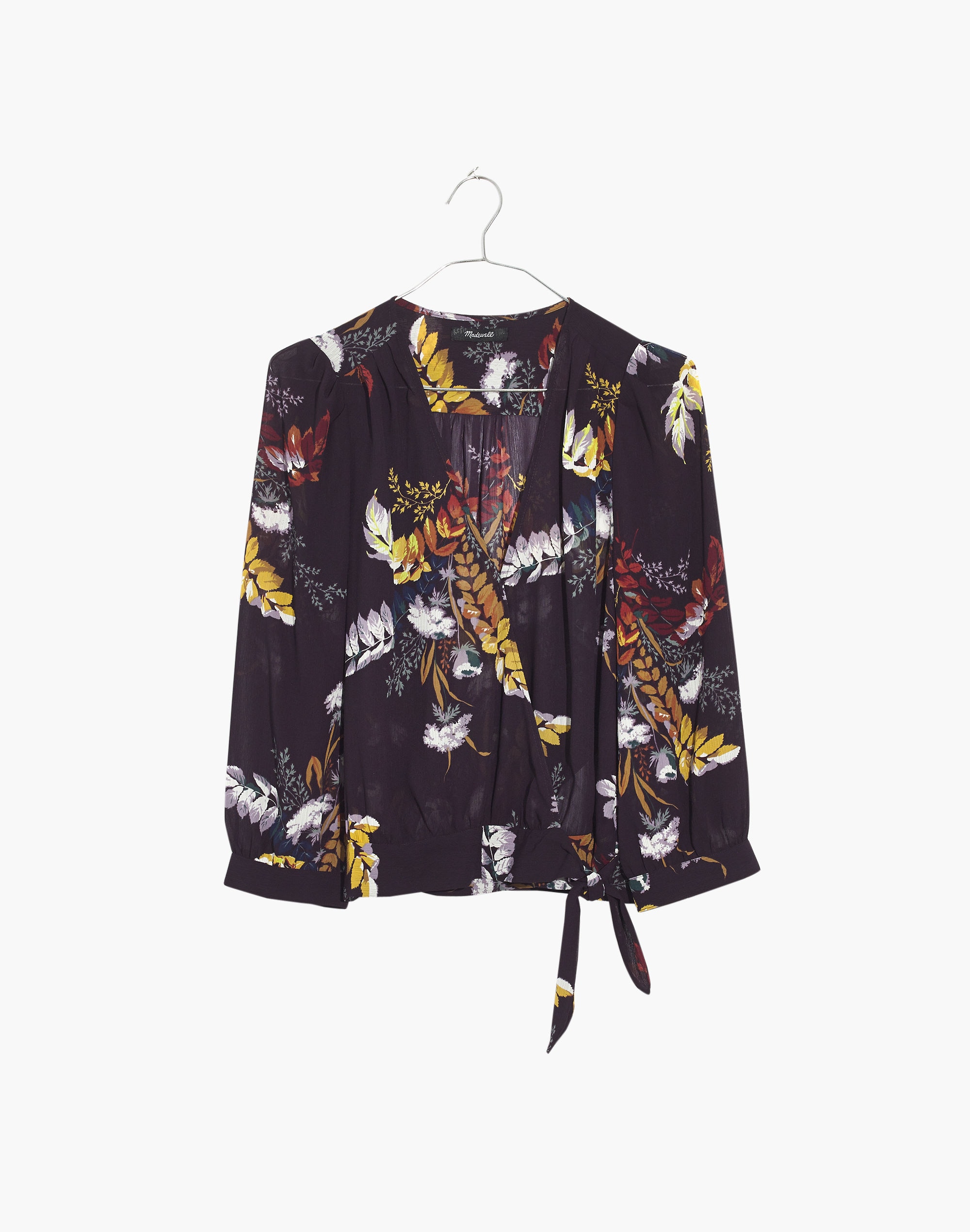 Wrap Top in Blooming Oasis