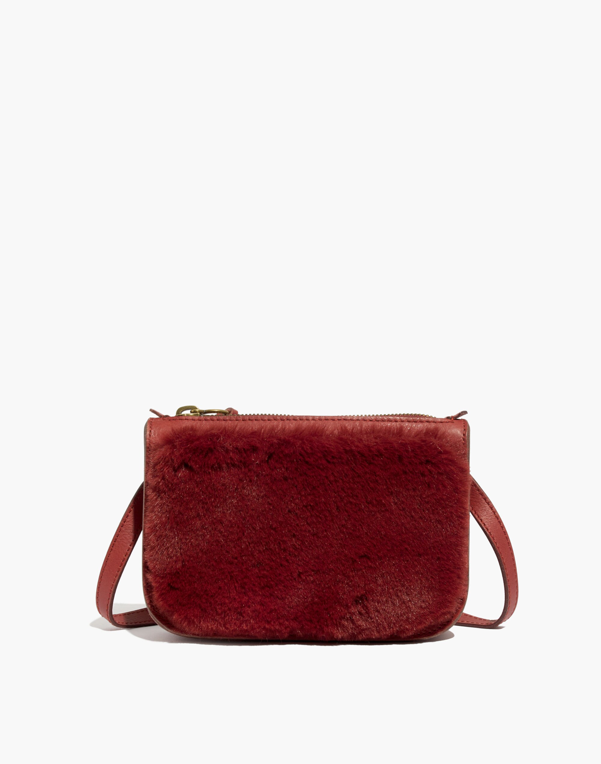 The Simple Pouch Belt Bag in Faux Fur