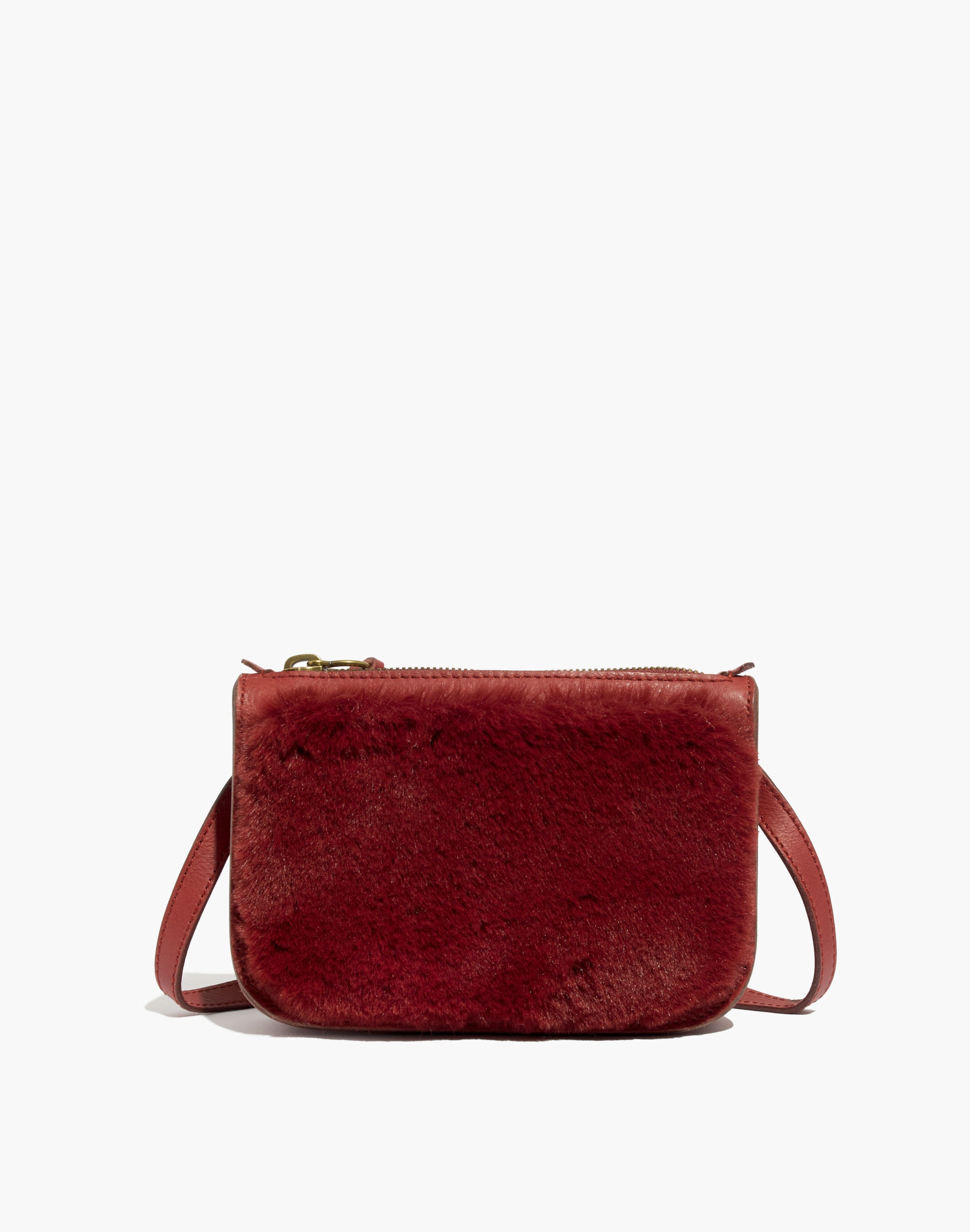 The Simple Pouch Belt Bag in Faux Fur
