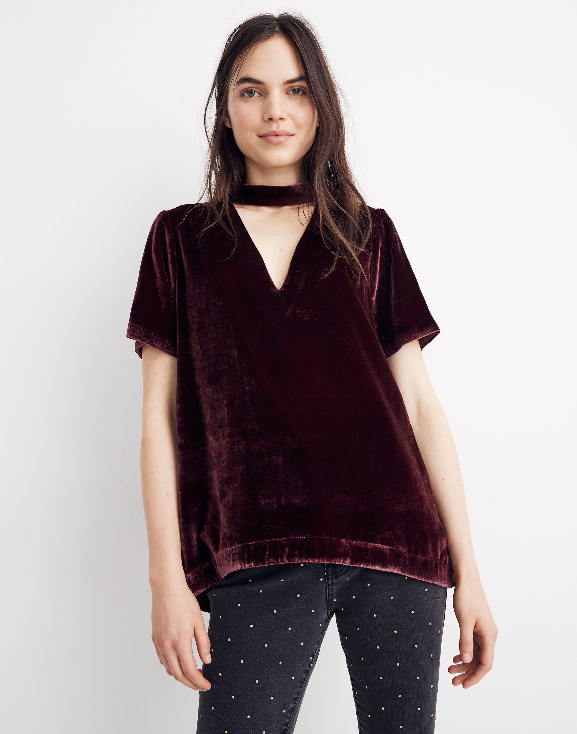 Velvet Choker Top