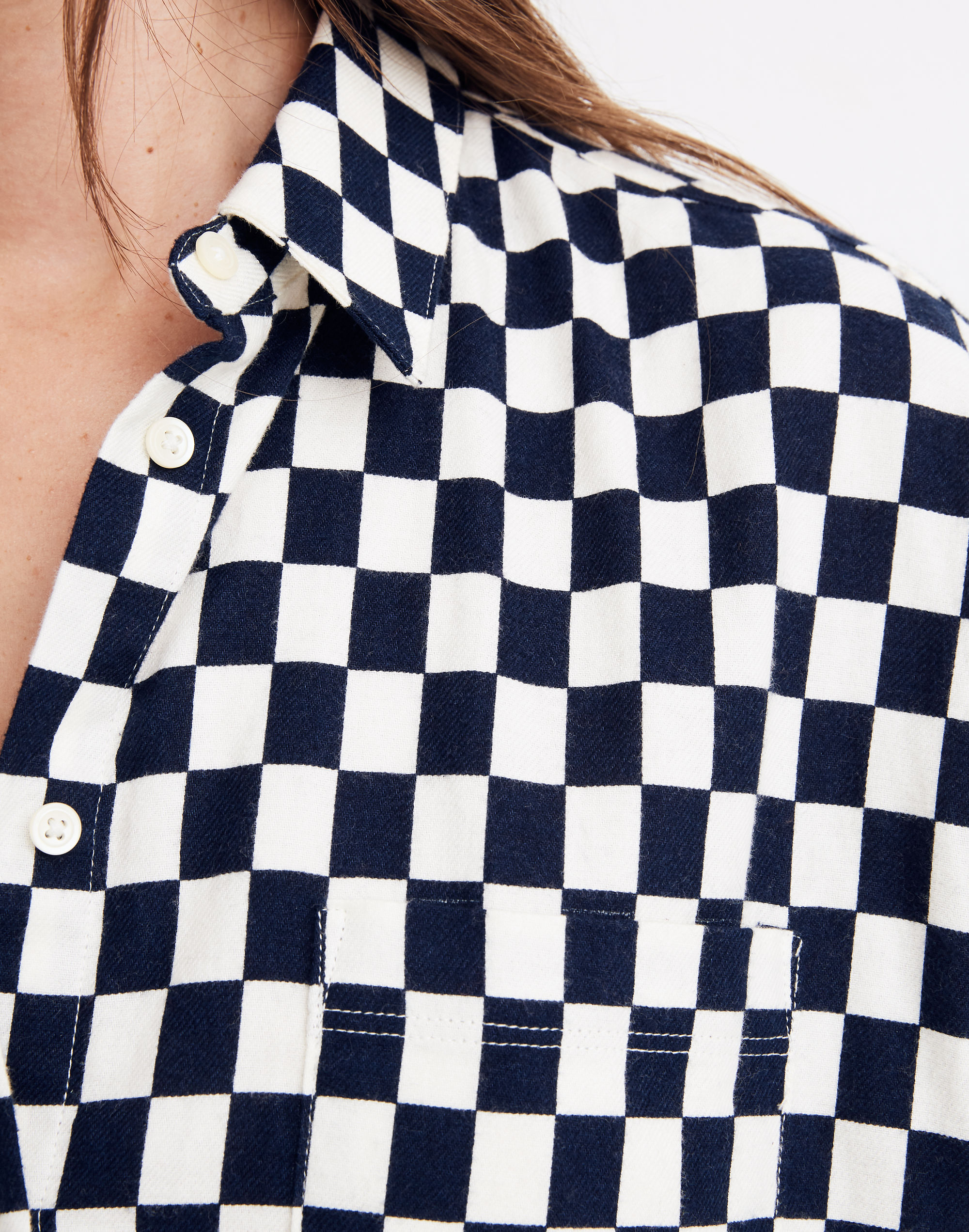 Flannel Courier Shirt in Checkerboard