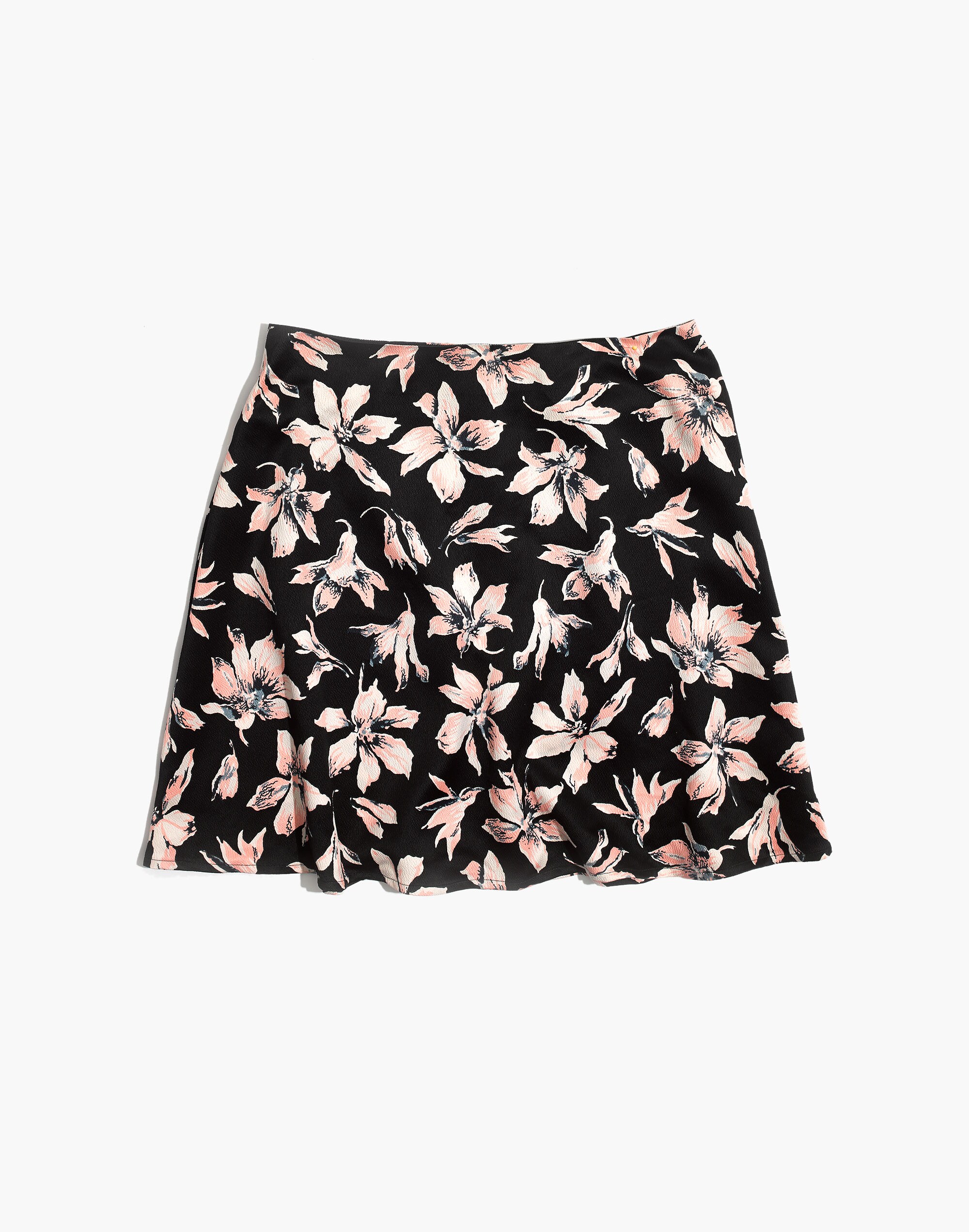 Satin Circle Mini Skirt in Winter Orchid