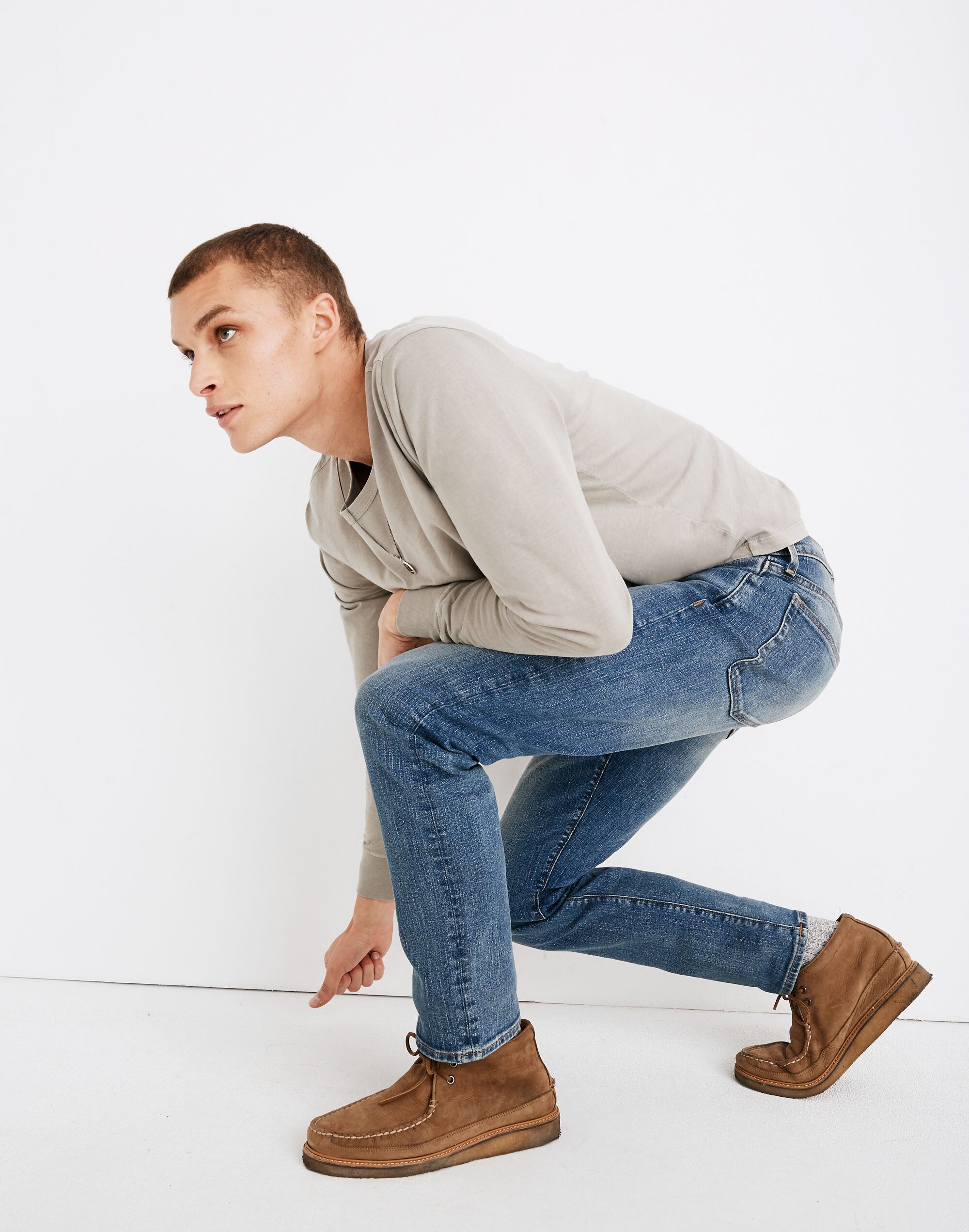 Straight Jeans in Danforth Wash