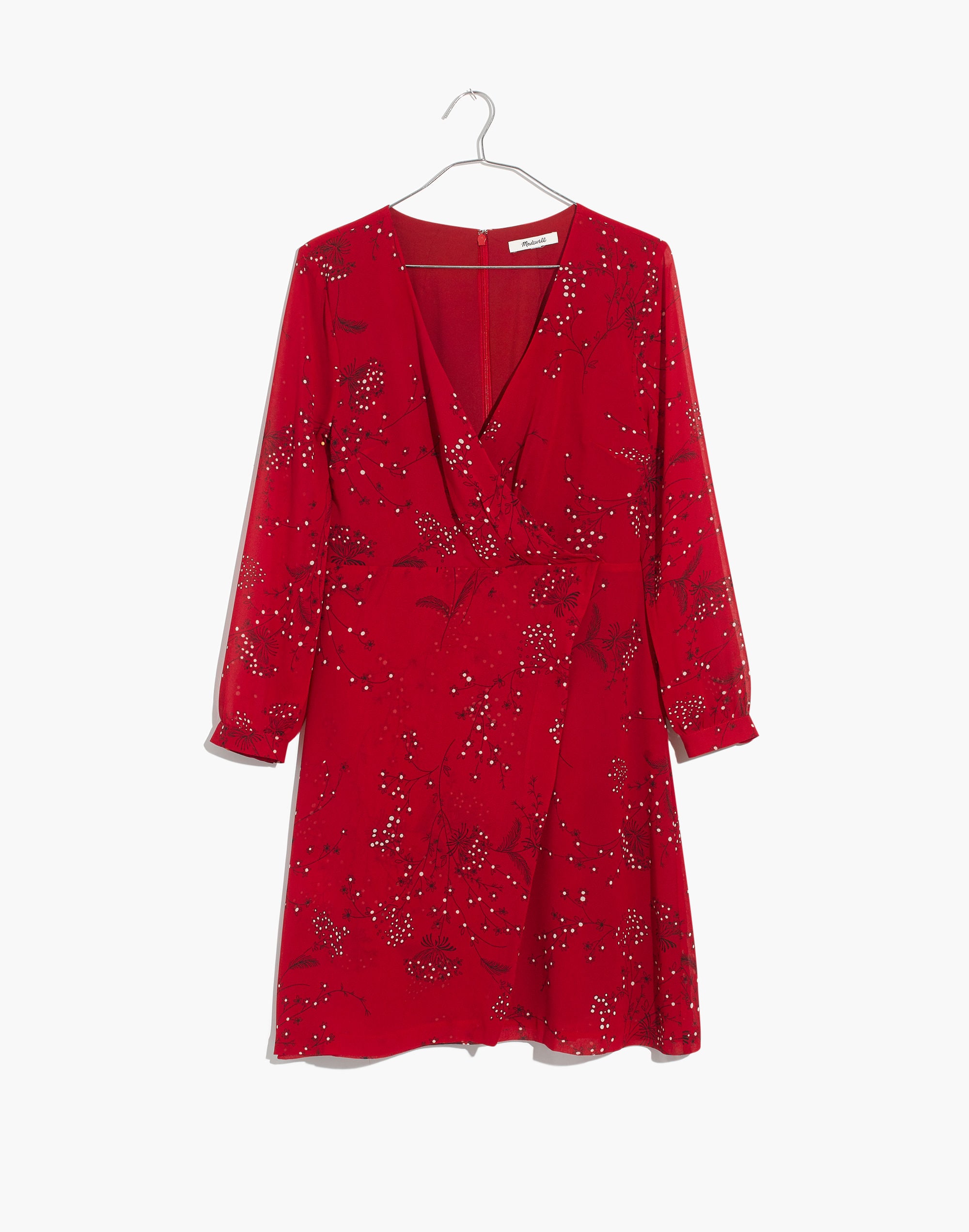 Hazelwood Wrap-Front Mini Dress in Windswept Floral