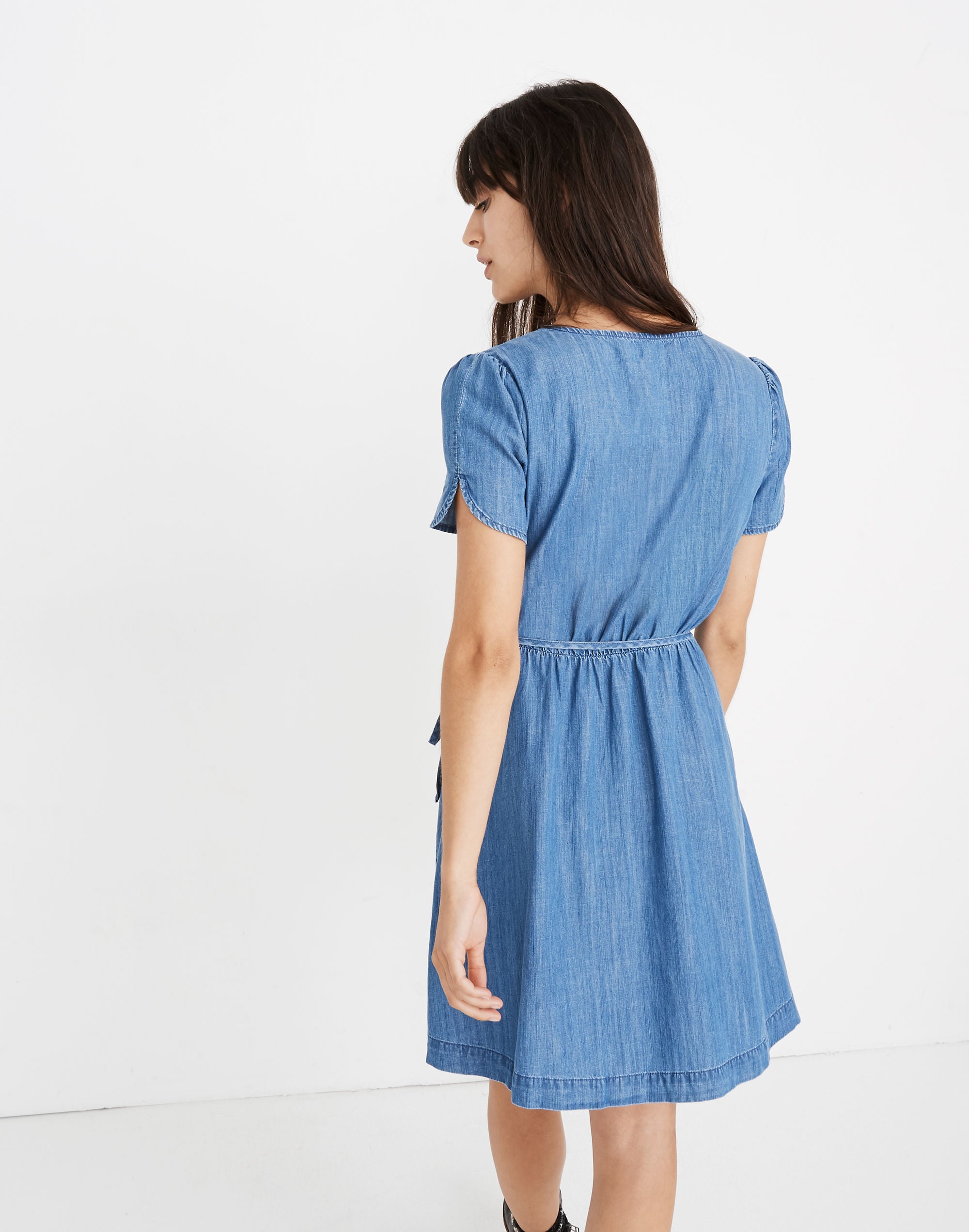 Denim Wrap Dress