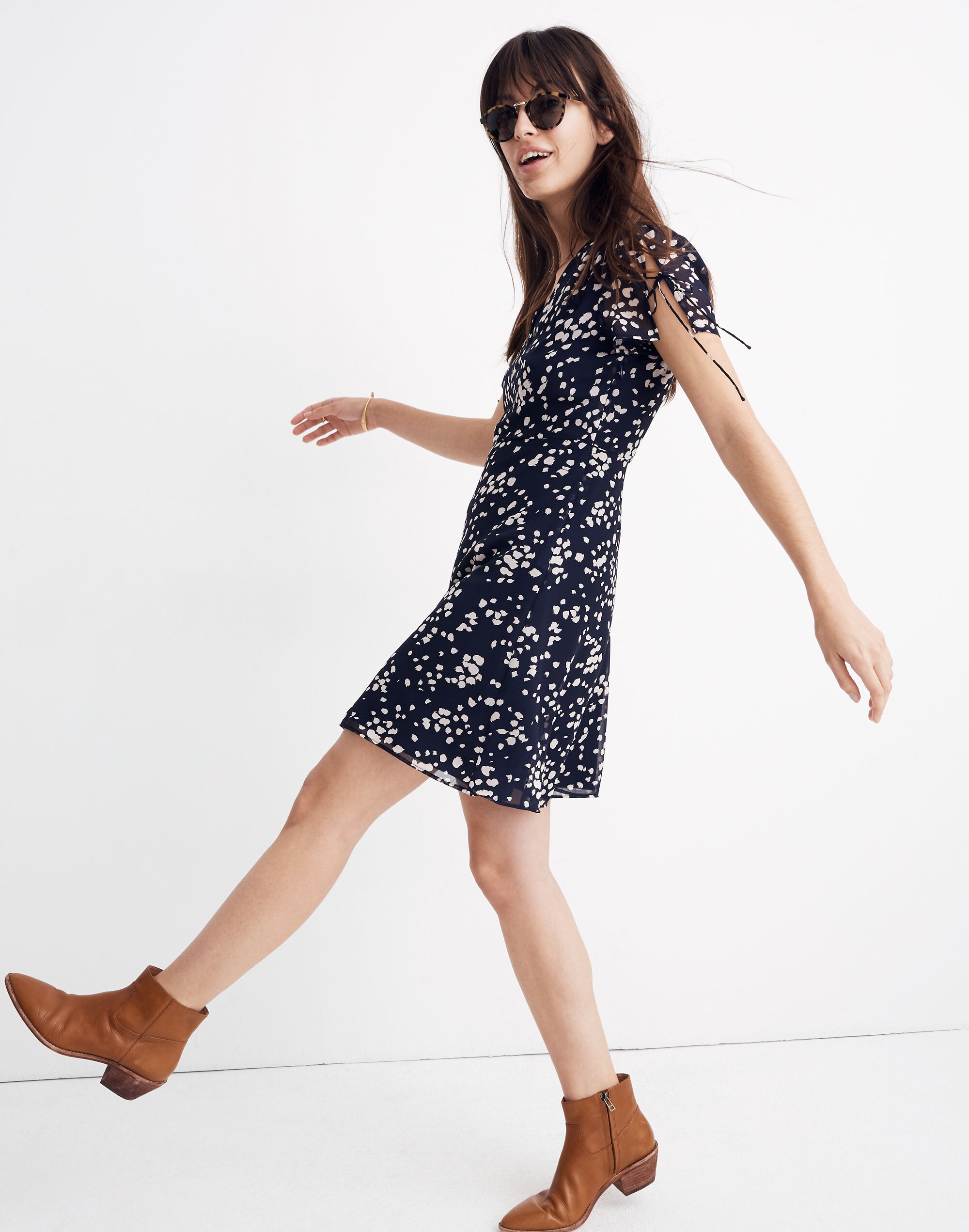 Poppy Dress in Drifting Petals