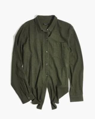 T-shirt Madewell End On End à Nouer Devant - Taille L Rose (Occasion Très Bon état)