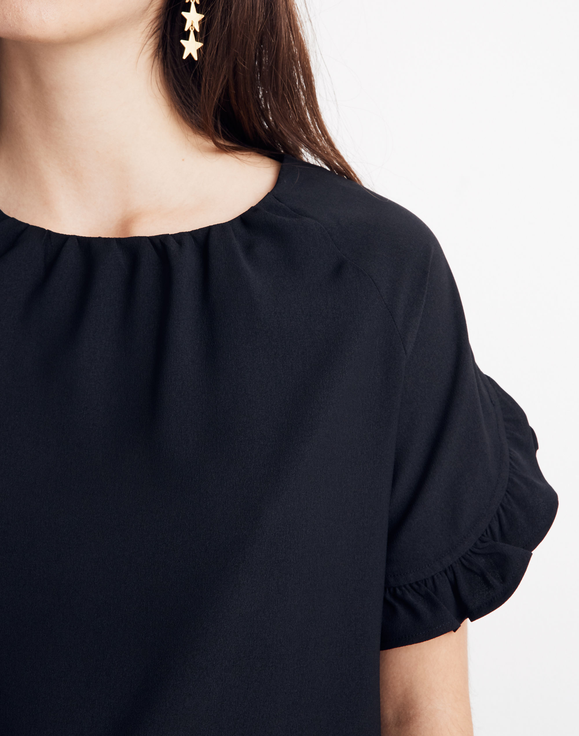 Memento Ruffle-Sleeve Dress
