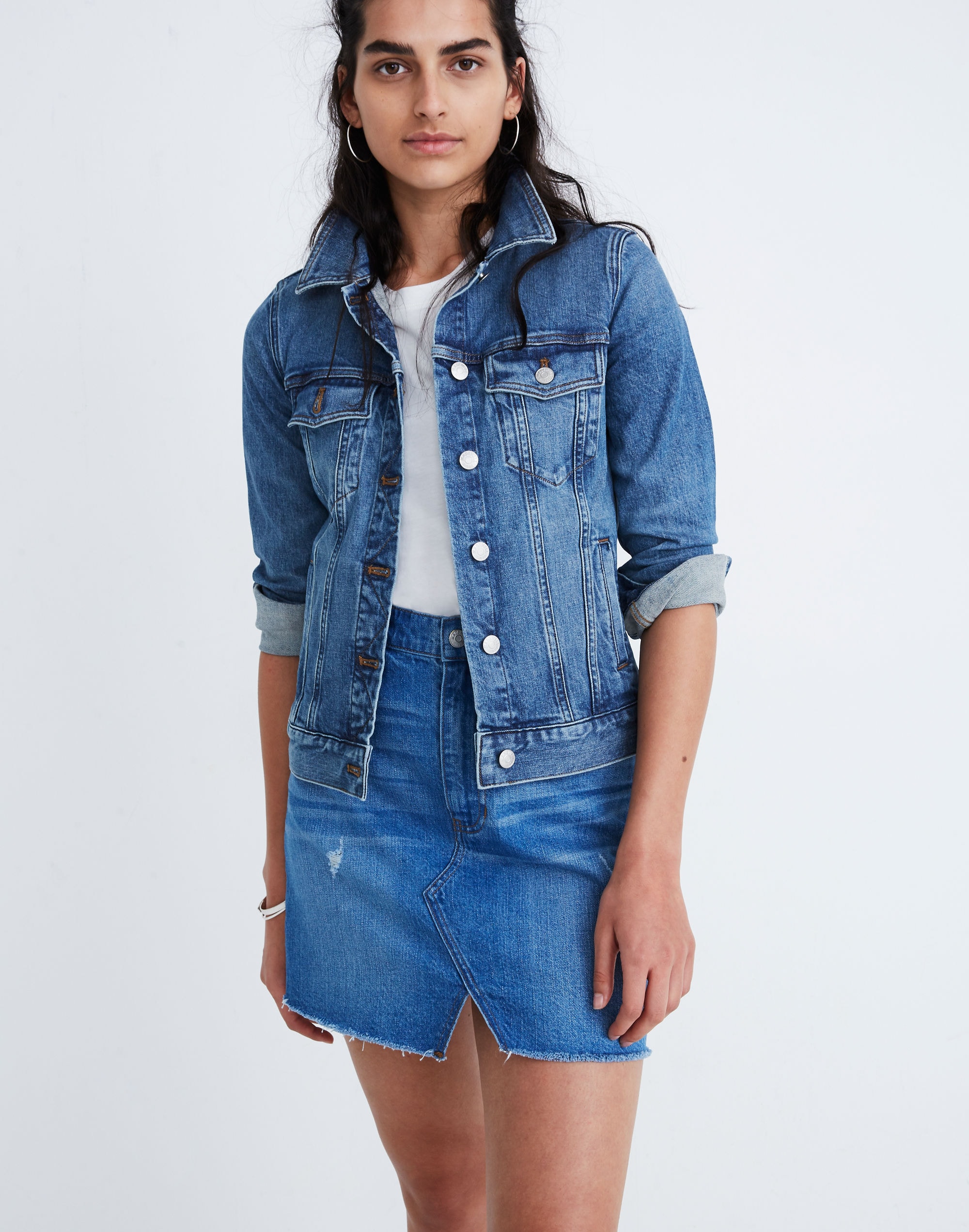 The Stretch Jean Jacket in Hobson Wash