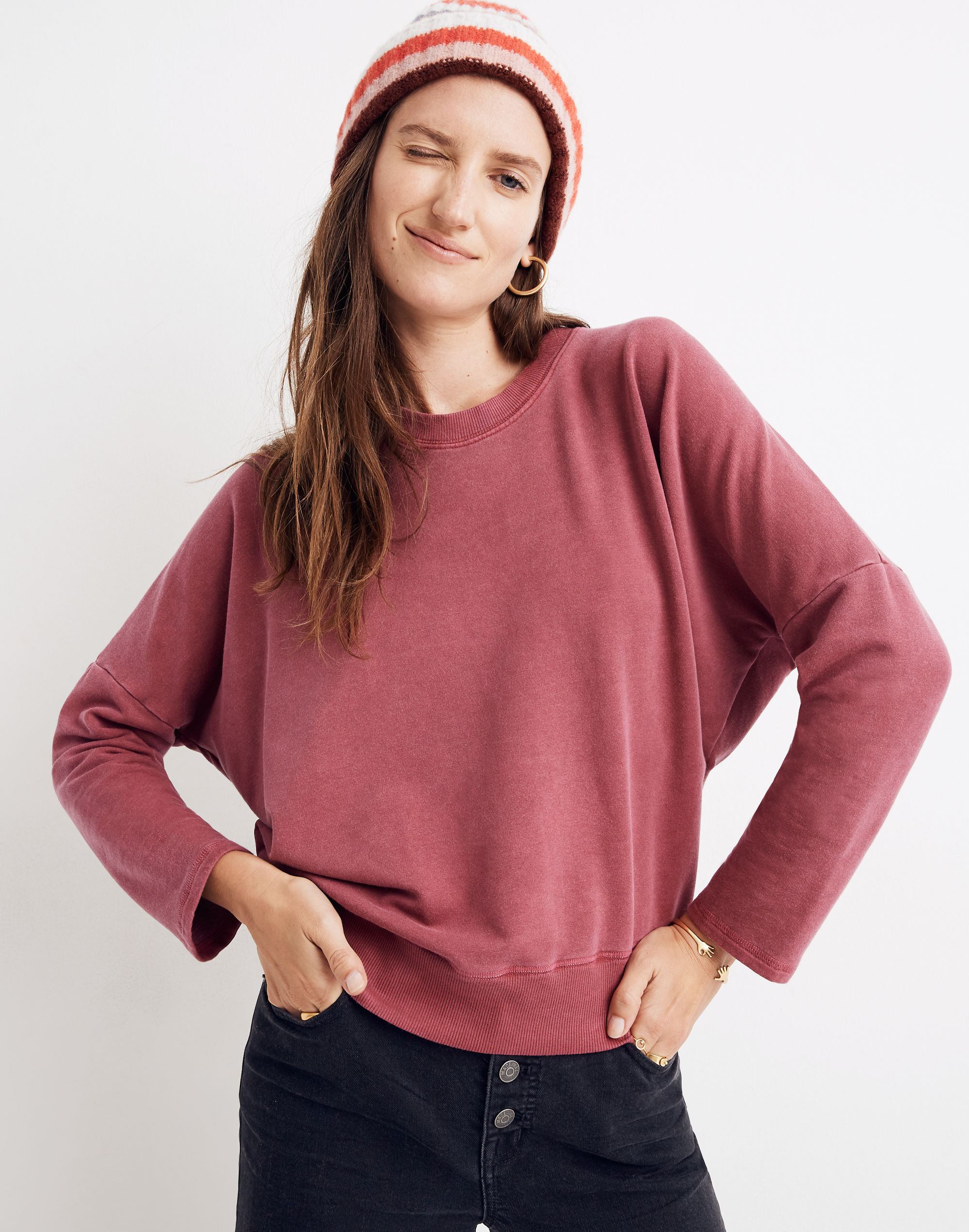 rivet &amp; thread relaxed sweatshirt