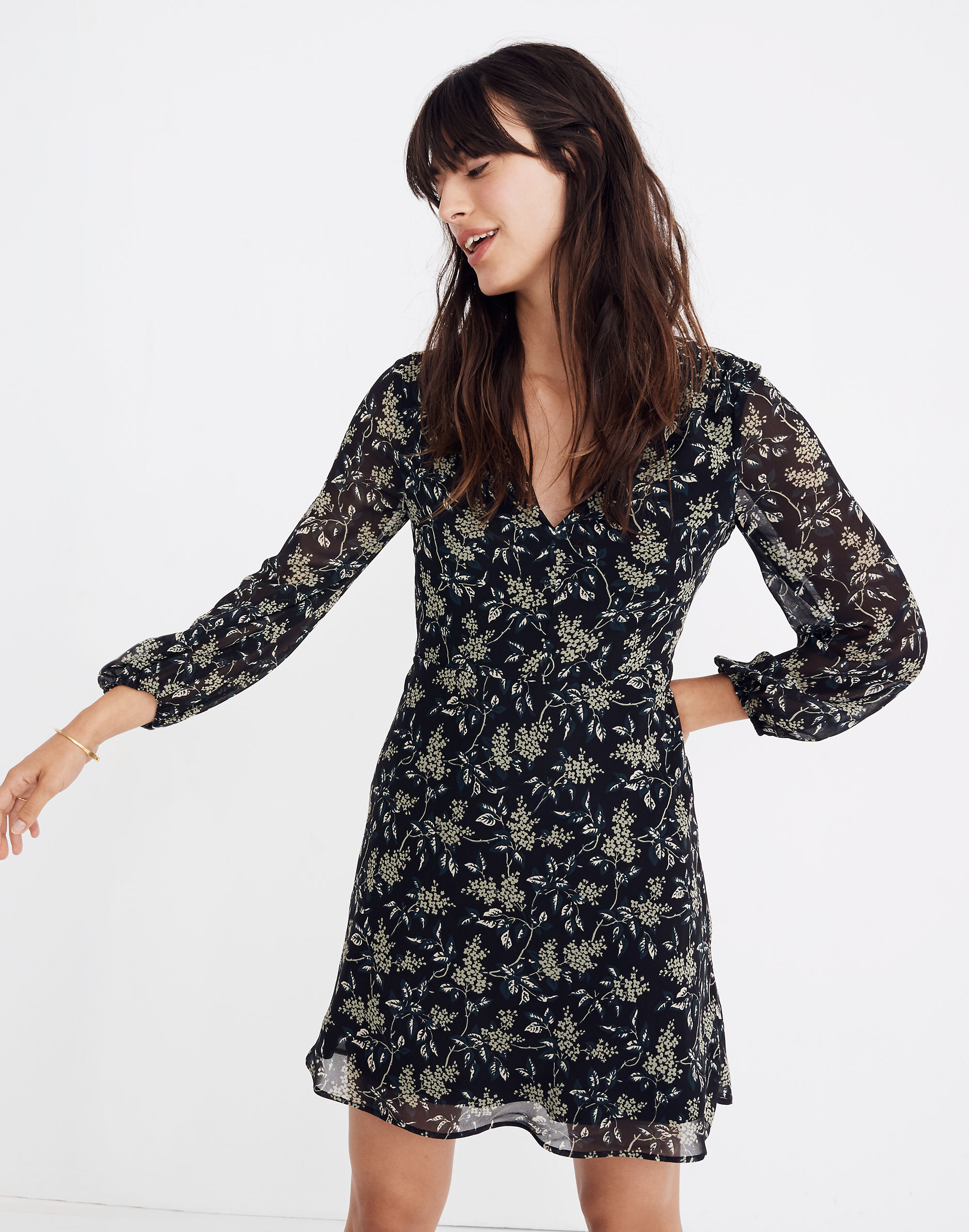 marguerite dress in antique flora