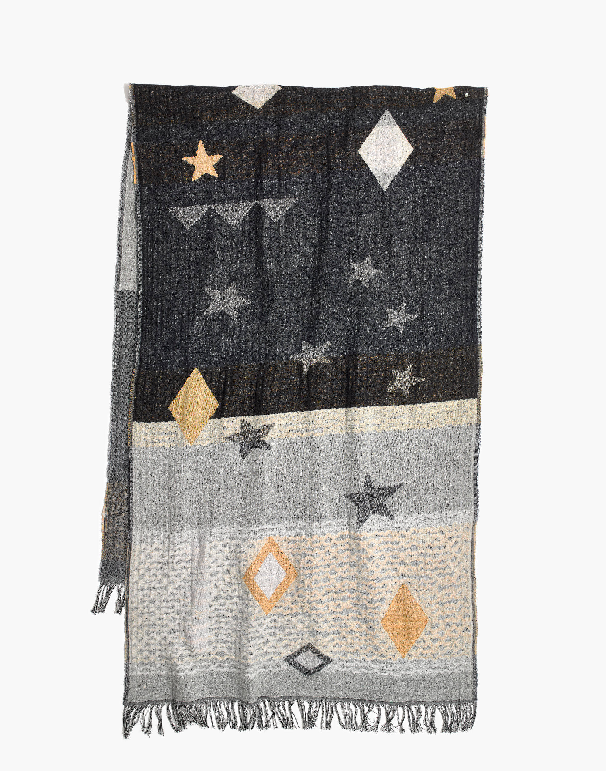 Geo-Star Jacquard Scarf