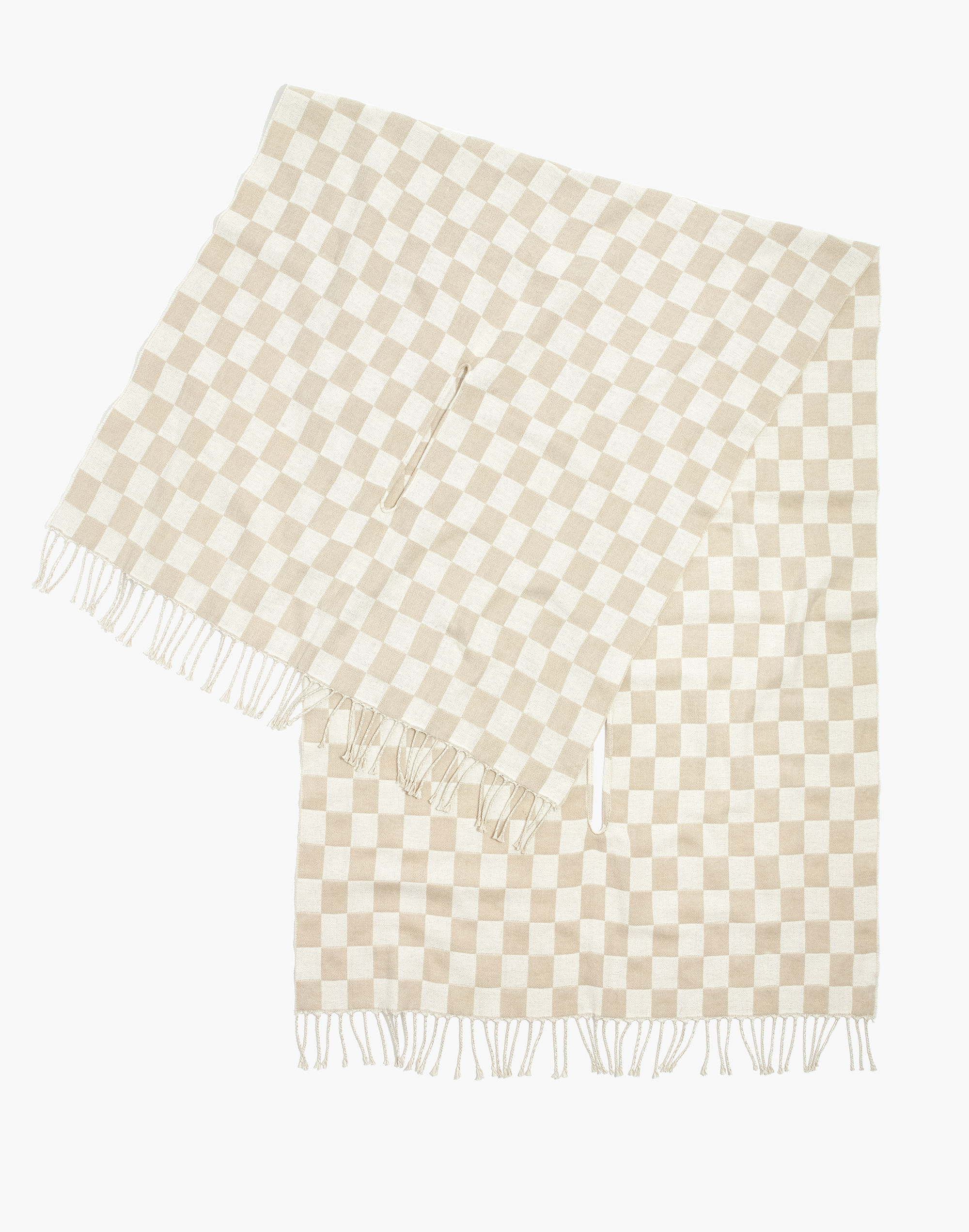 Checkerboard Cape Scarf