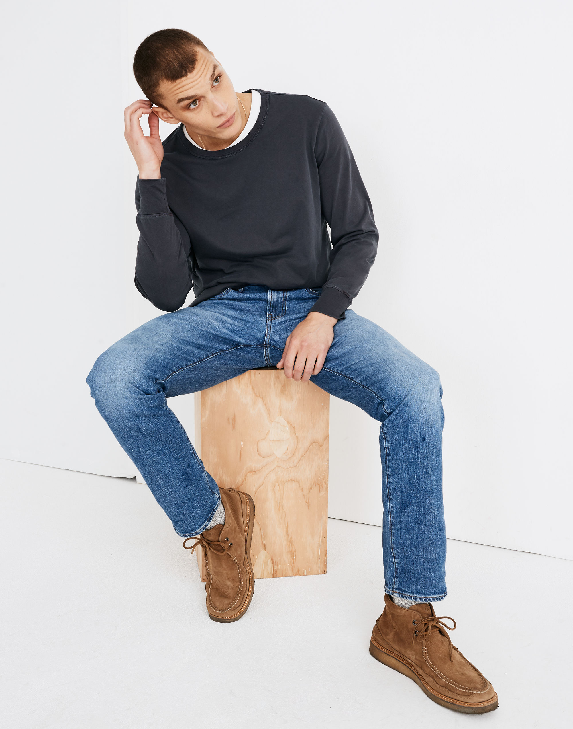 Straight Everyday Flex Jeans in Leesburg Wash: Eco Edition