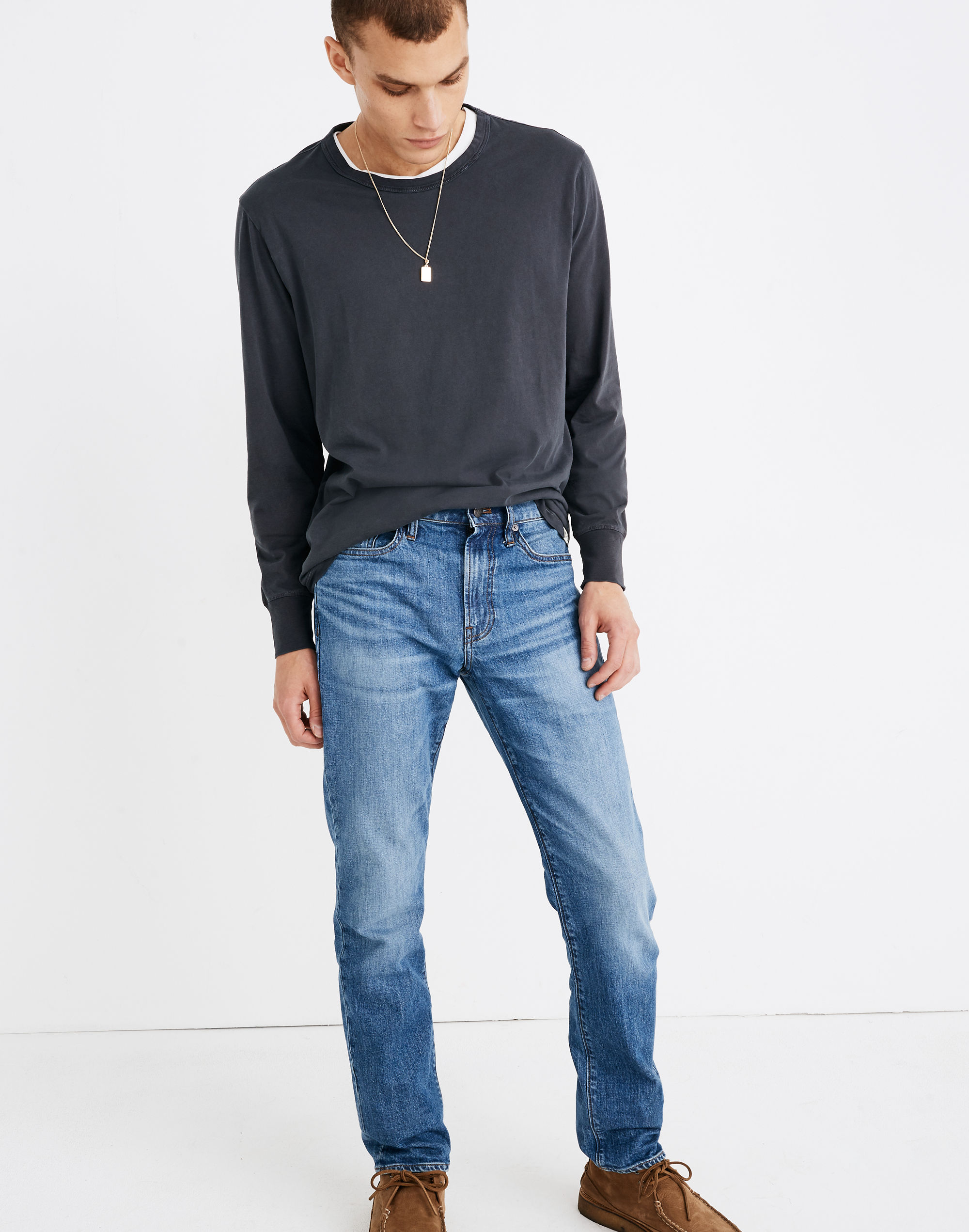 Straight Everyday Flex Jeans in Leesburg Wash: Eco Edition