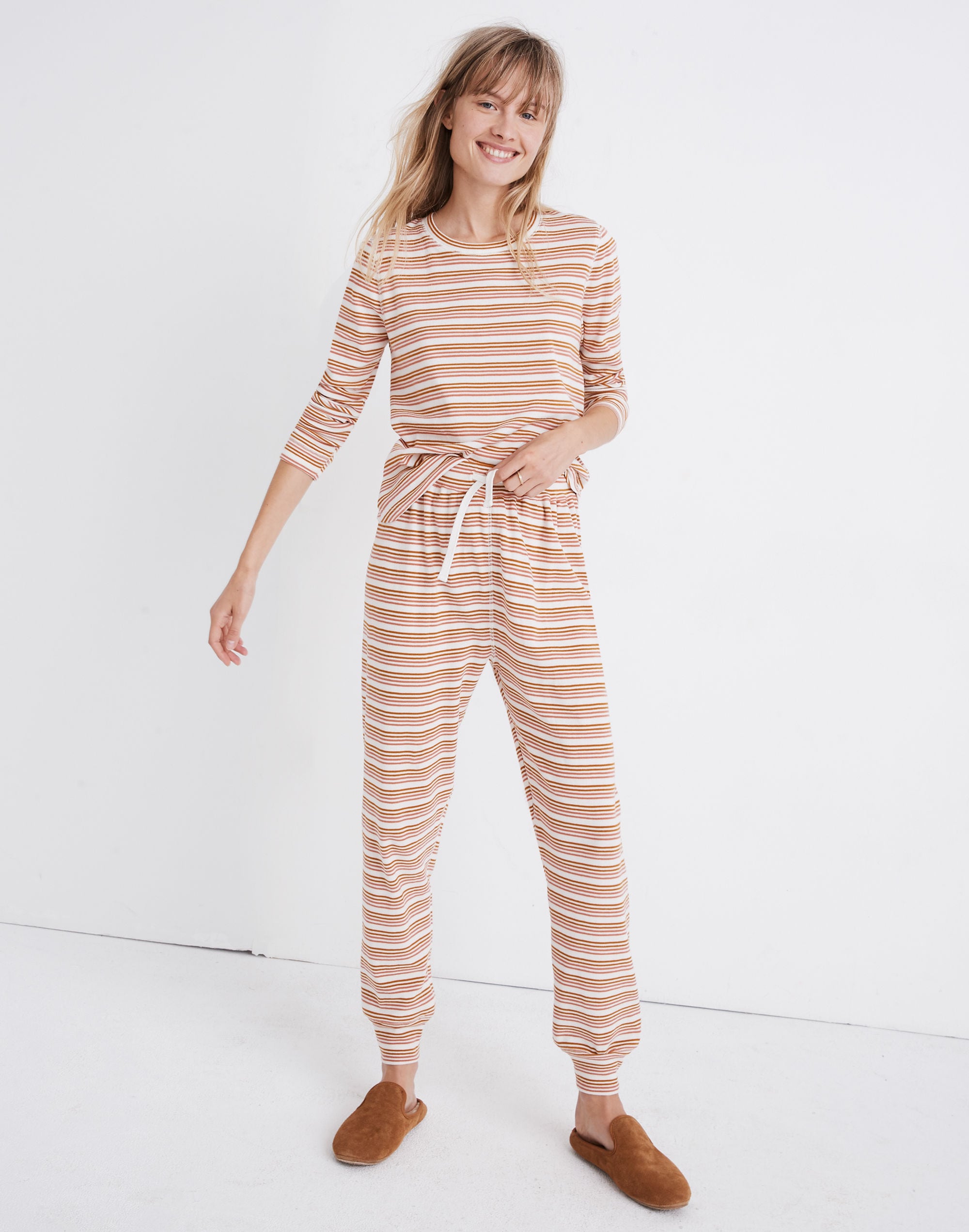 honeycomb pajama sweatpants in kasson stripe
