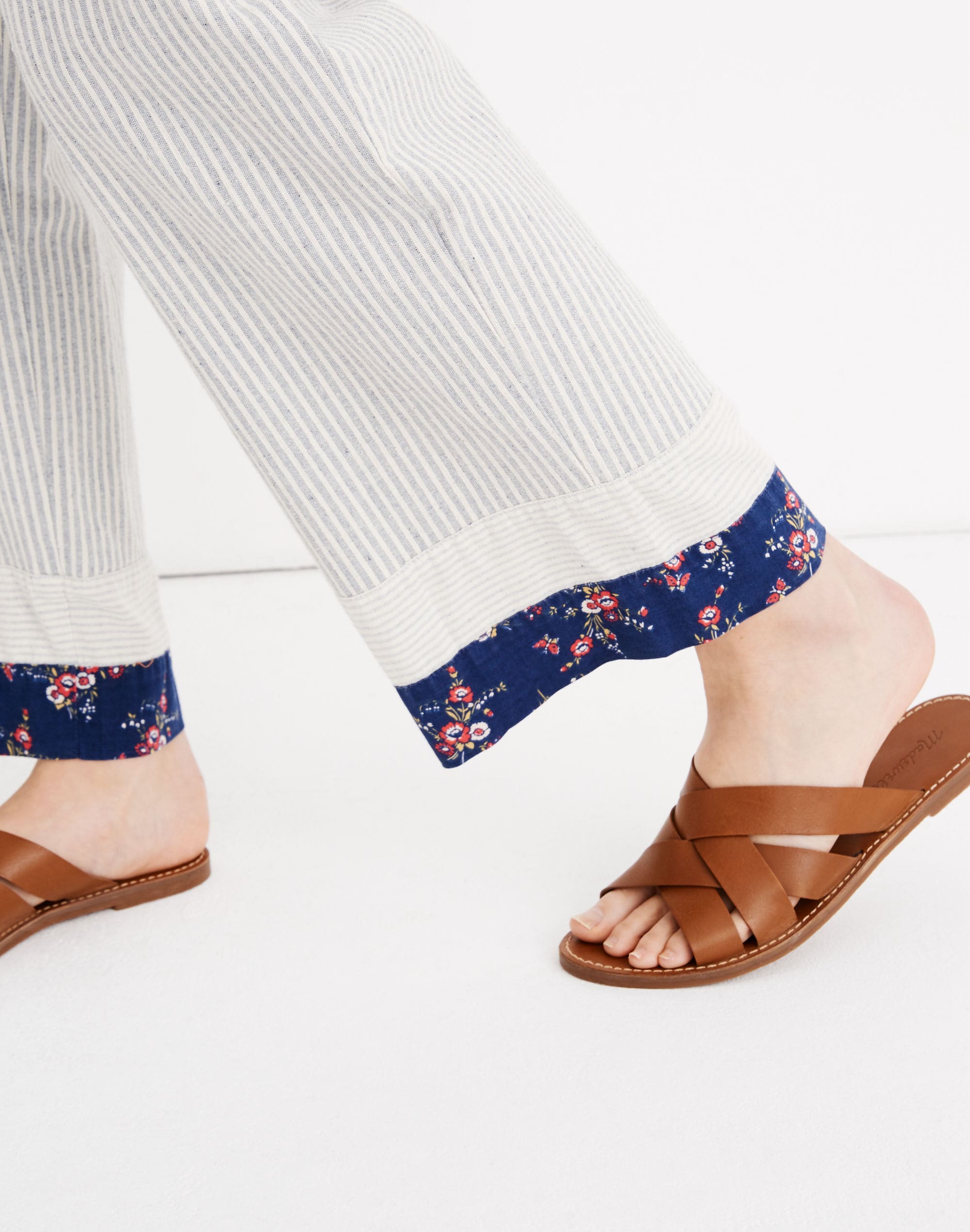 Madewell x The New Denim Project&reg; Patchwork Paperbag Pants