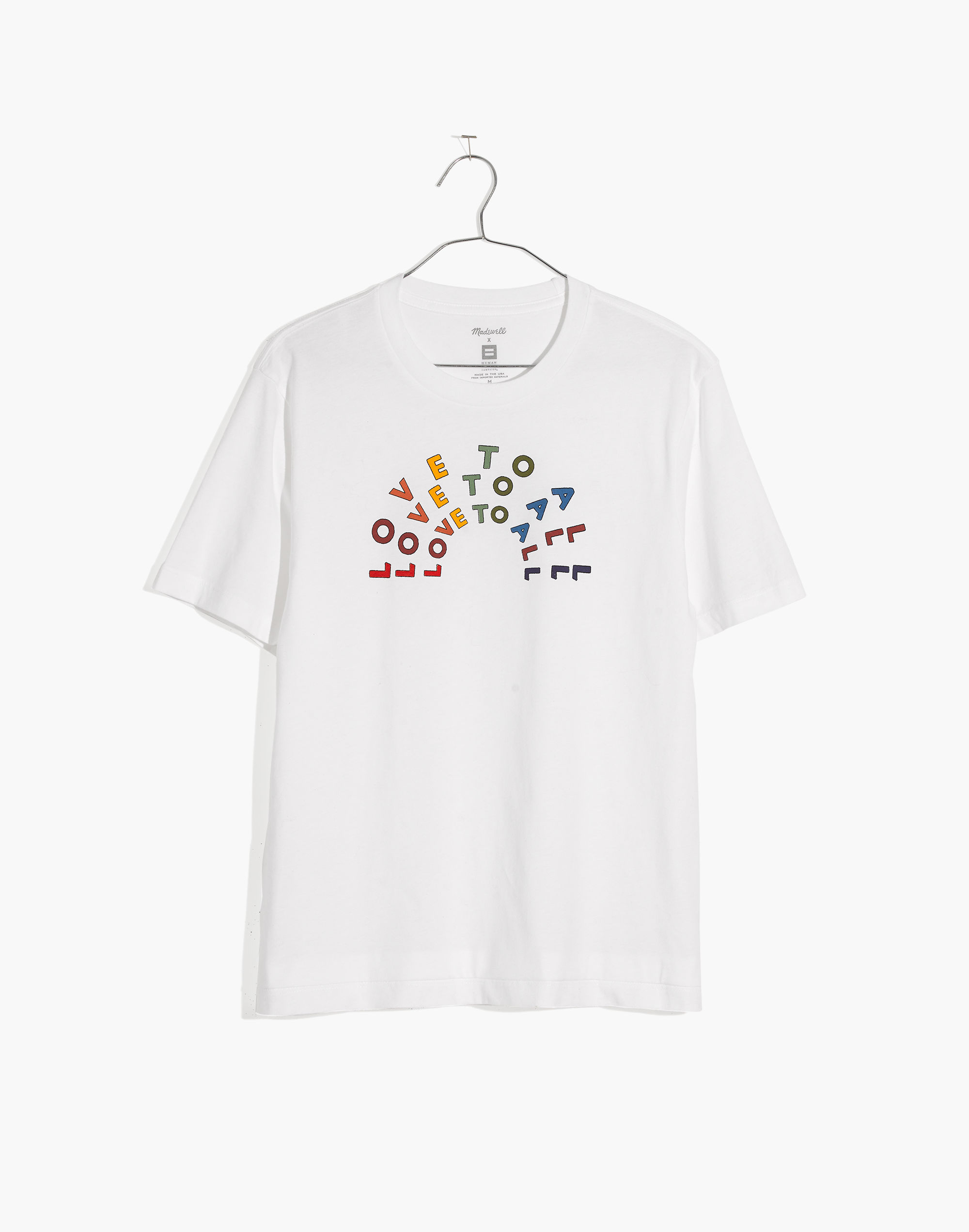 Madewell x Human Rights Campaign Unisex Love to All Pride Tee