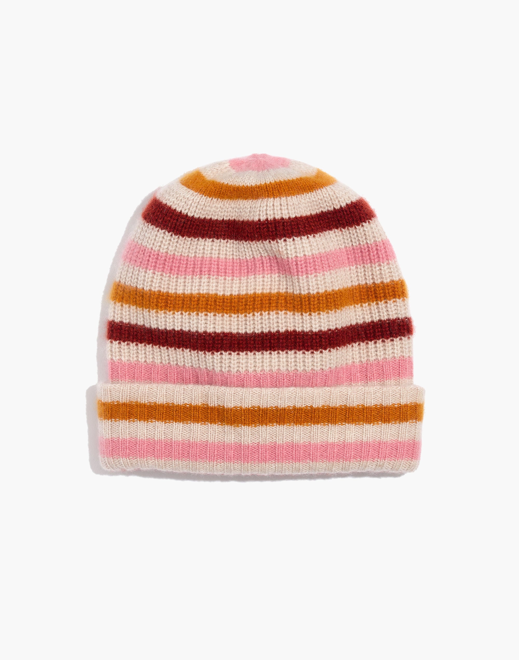 striped cashmere beanie
