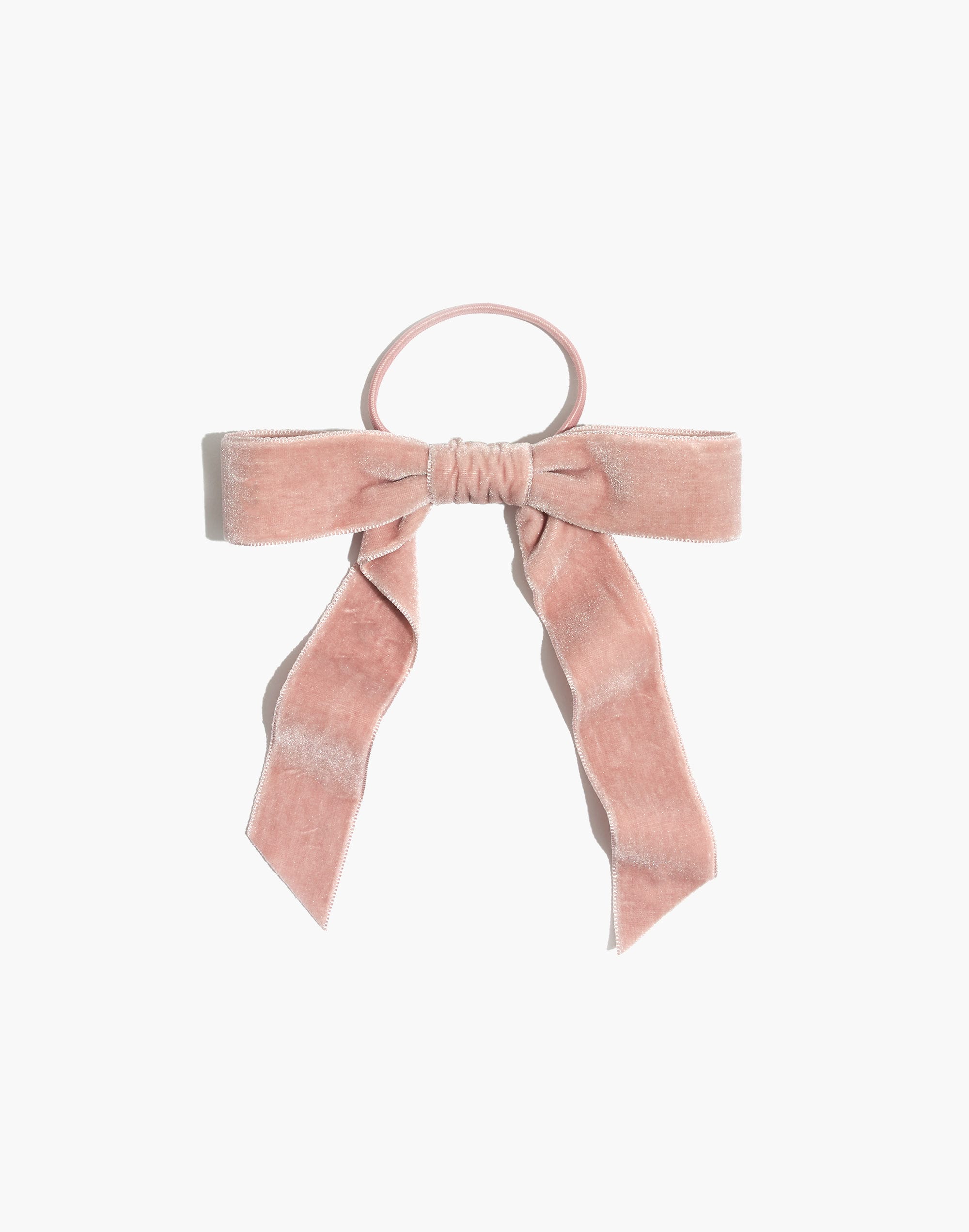 velvet bow hair tie