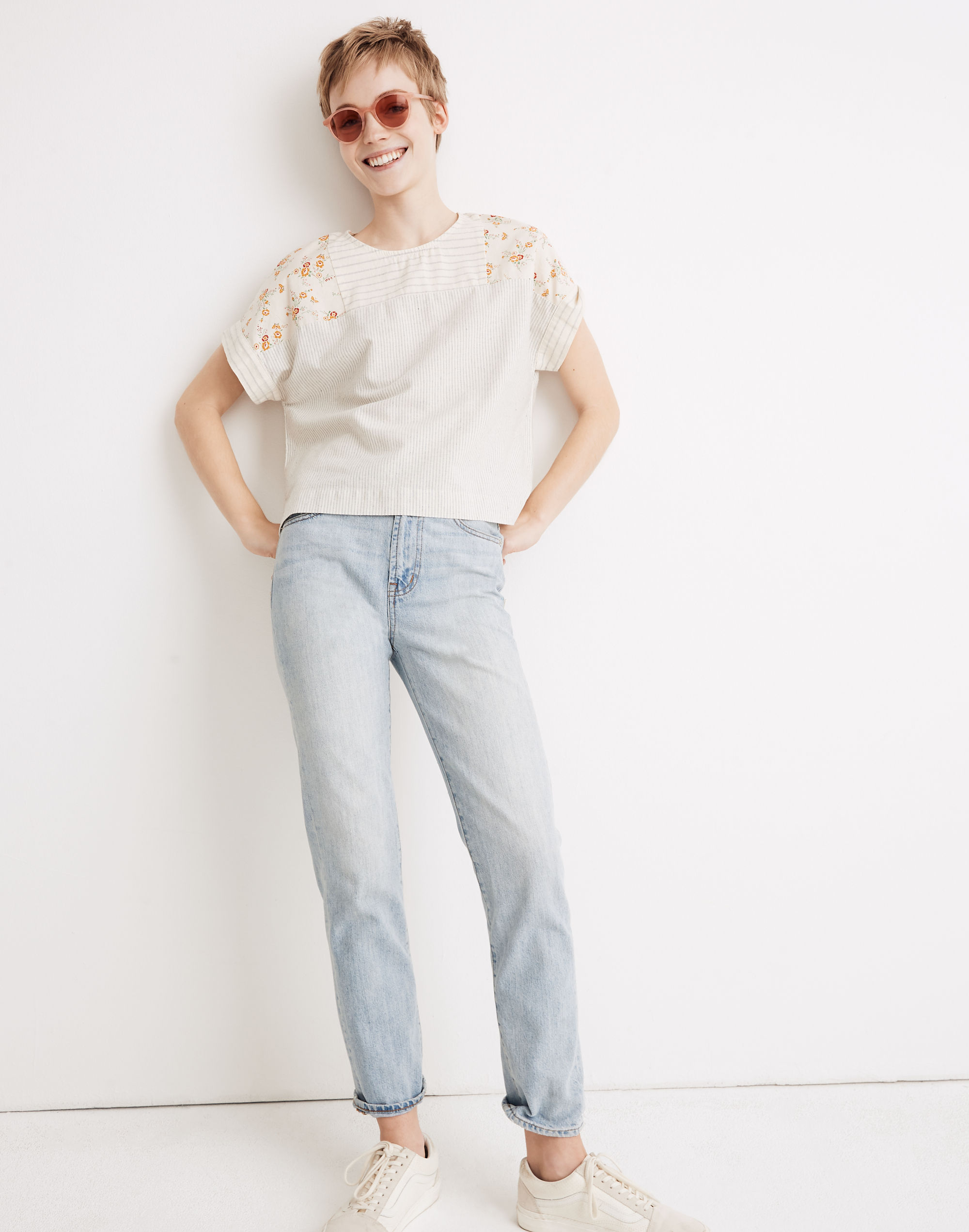 Madewell x The New Denim Project&reg; Patchwork Top