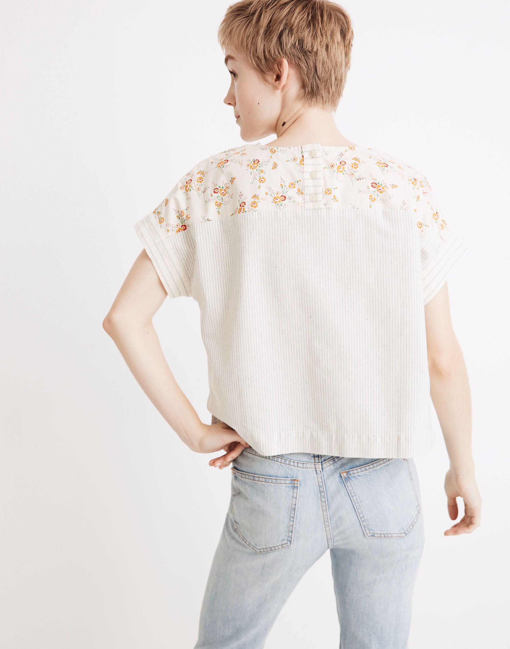 Madewell x The New Denim Project&reg; Patchwork Top