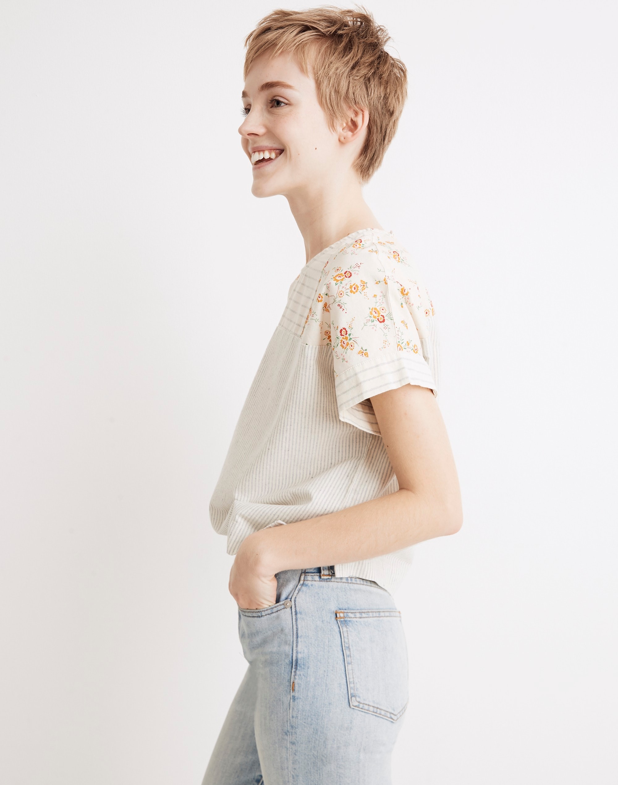 Madewell x The New Denim Project&reg; Patchwork Top