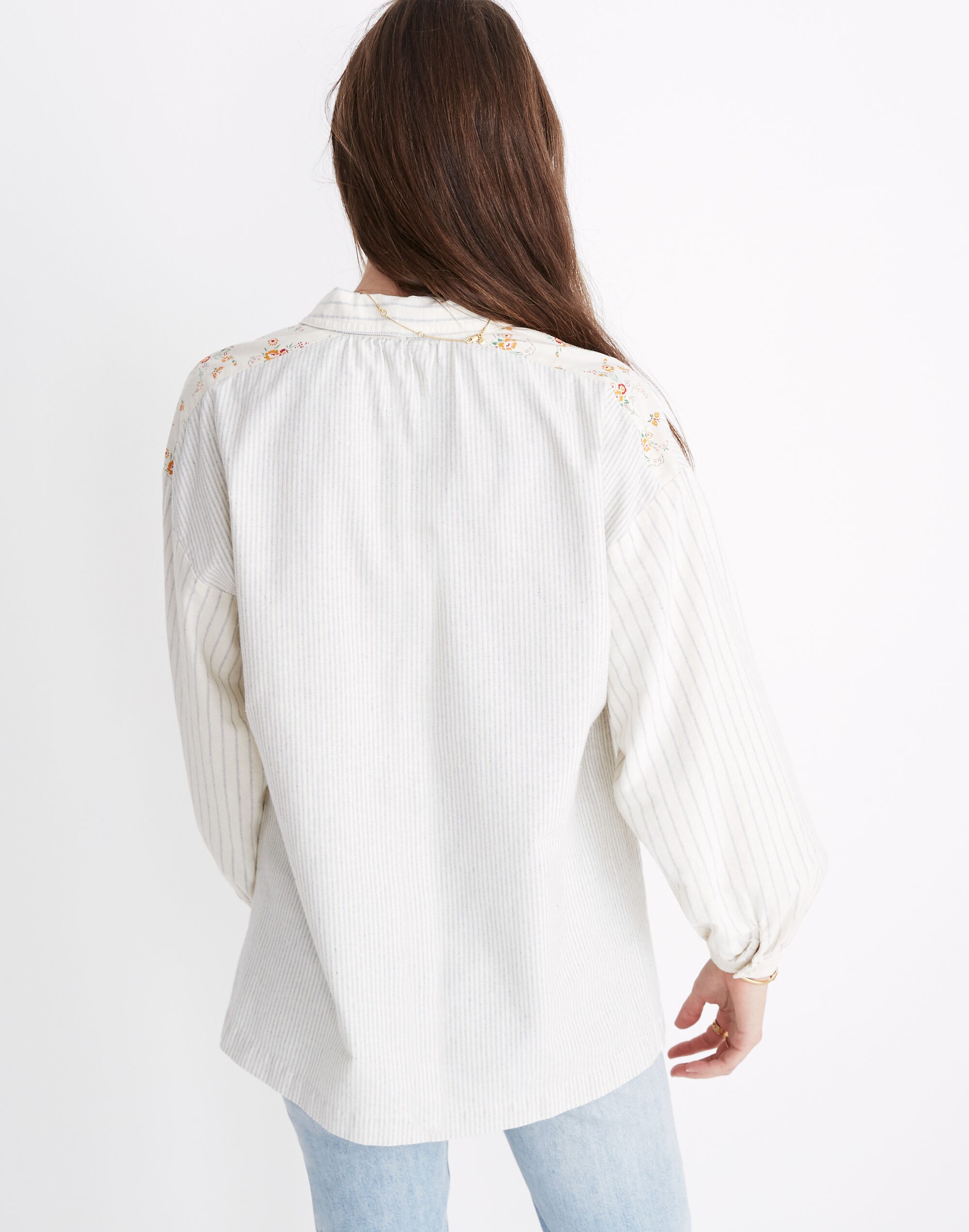 Madewell x The New Denim Project&reg; Oversized Popover Shirt
