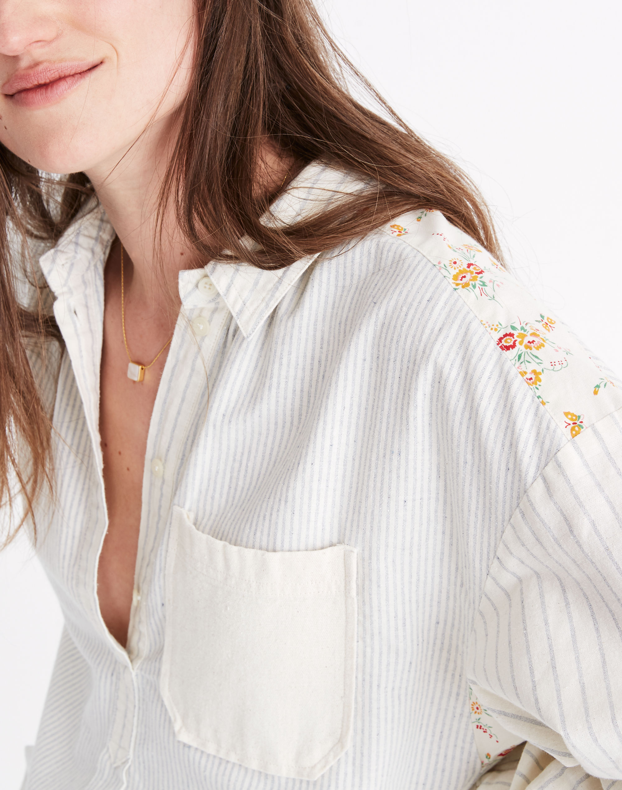 Madewell x The New Denim Project&reg; Oversized Popover Shirt